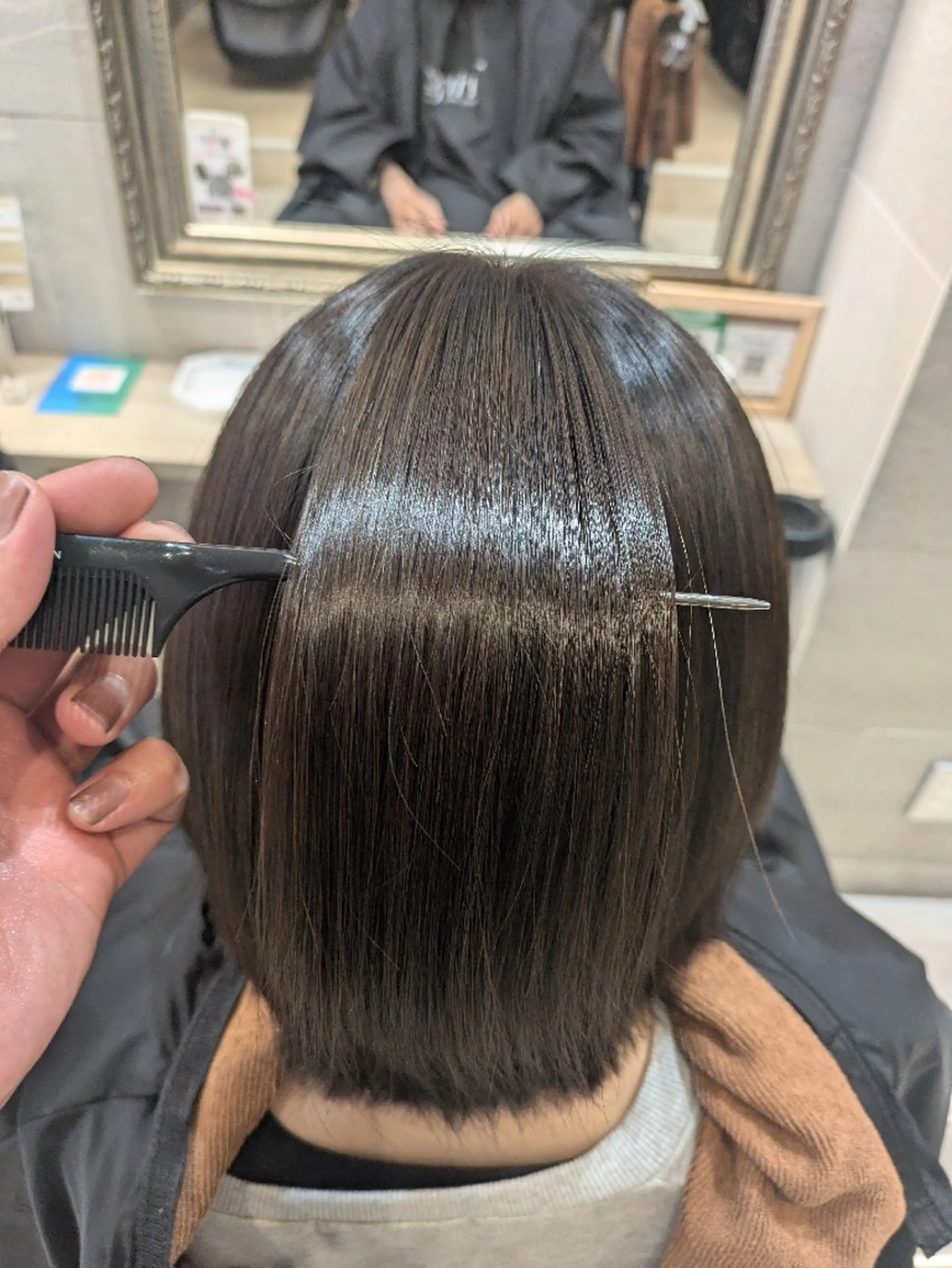 ショート 縮毛矯正 縮毛矯正 富岡輝/横浜天王町 ブリーチのヘアスタイル