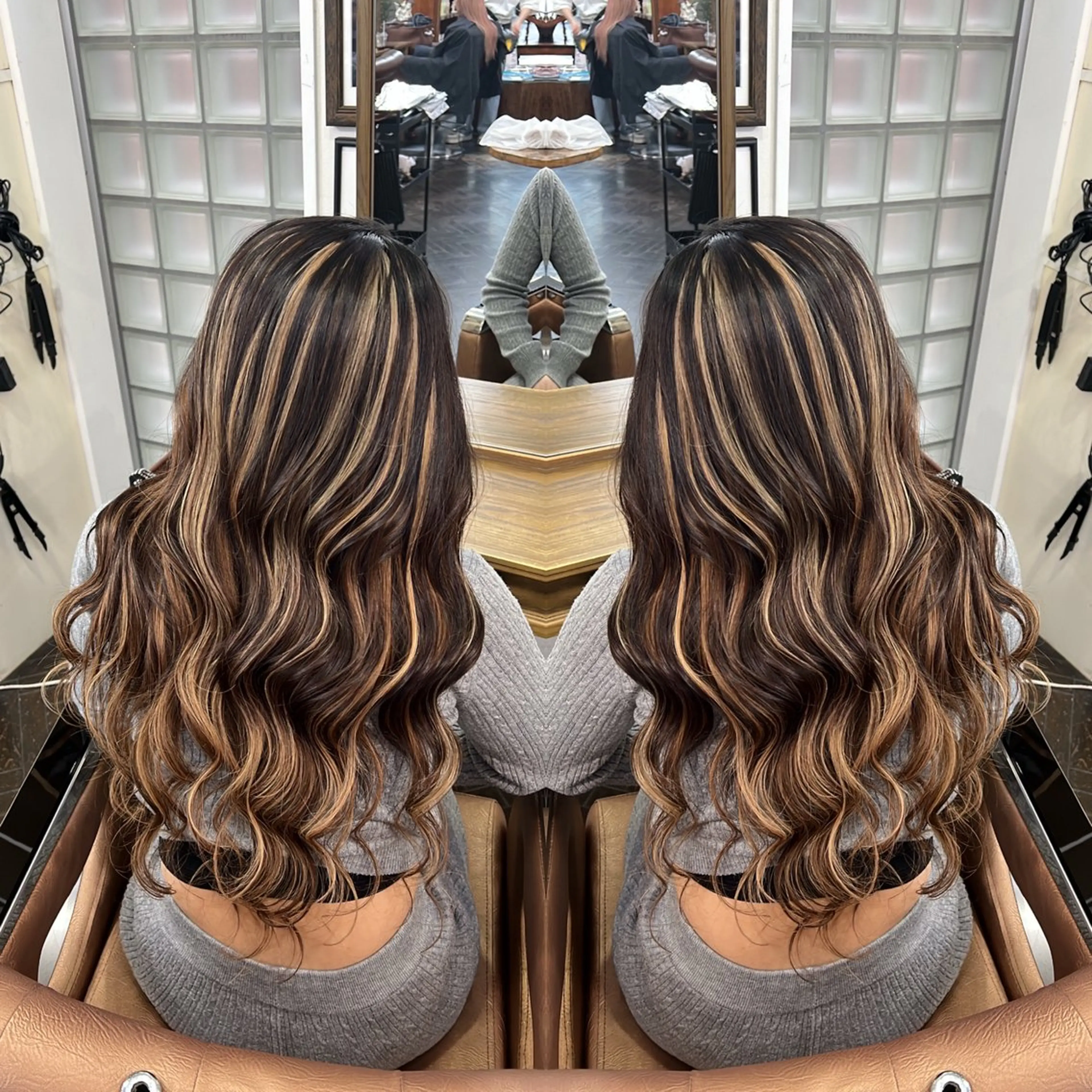 ロング ハイライト/レイヤー /ハイトーン/AOIのヘアスタイル