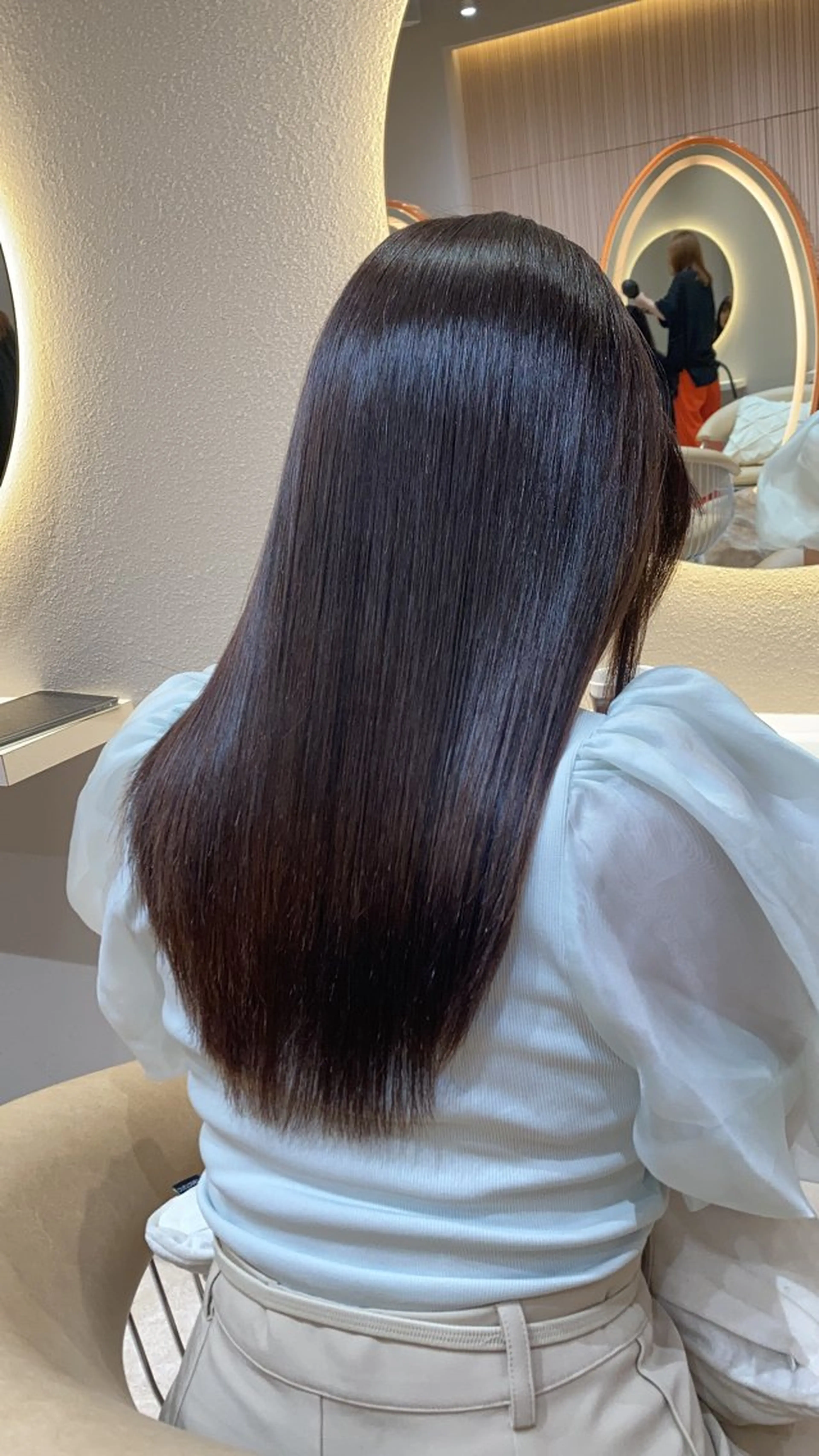 ロング カット ヘアカラー 縮毛矯正 トリートメント 🩵縮毛矯正・ボブ 岩原朋也🩵のヘアスタイル