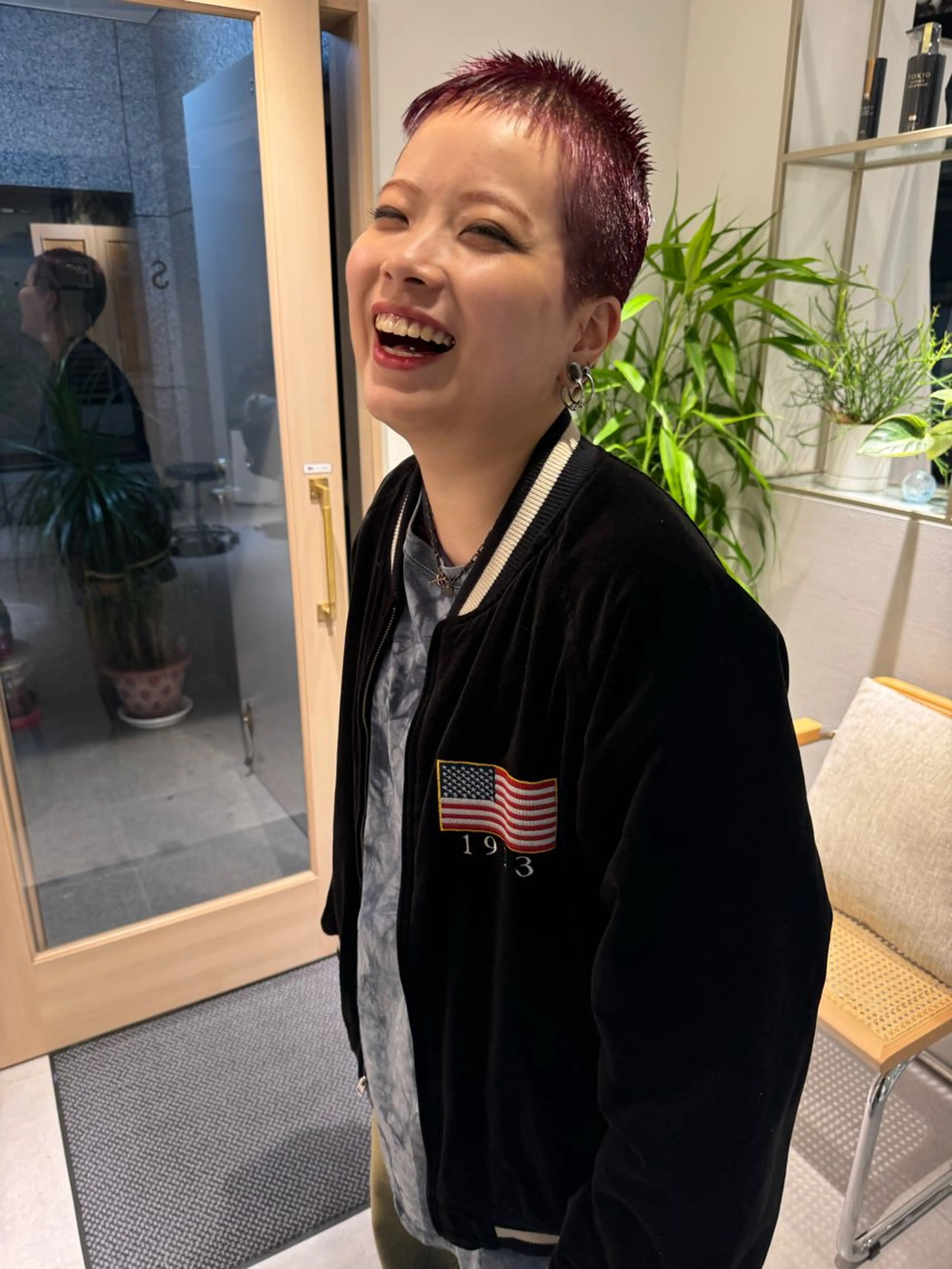 ショート バズカット 透明感カラー/似合わ せカット/大島実加永のヘアスタイル