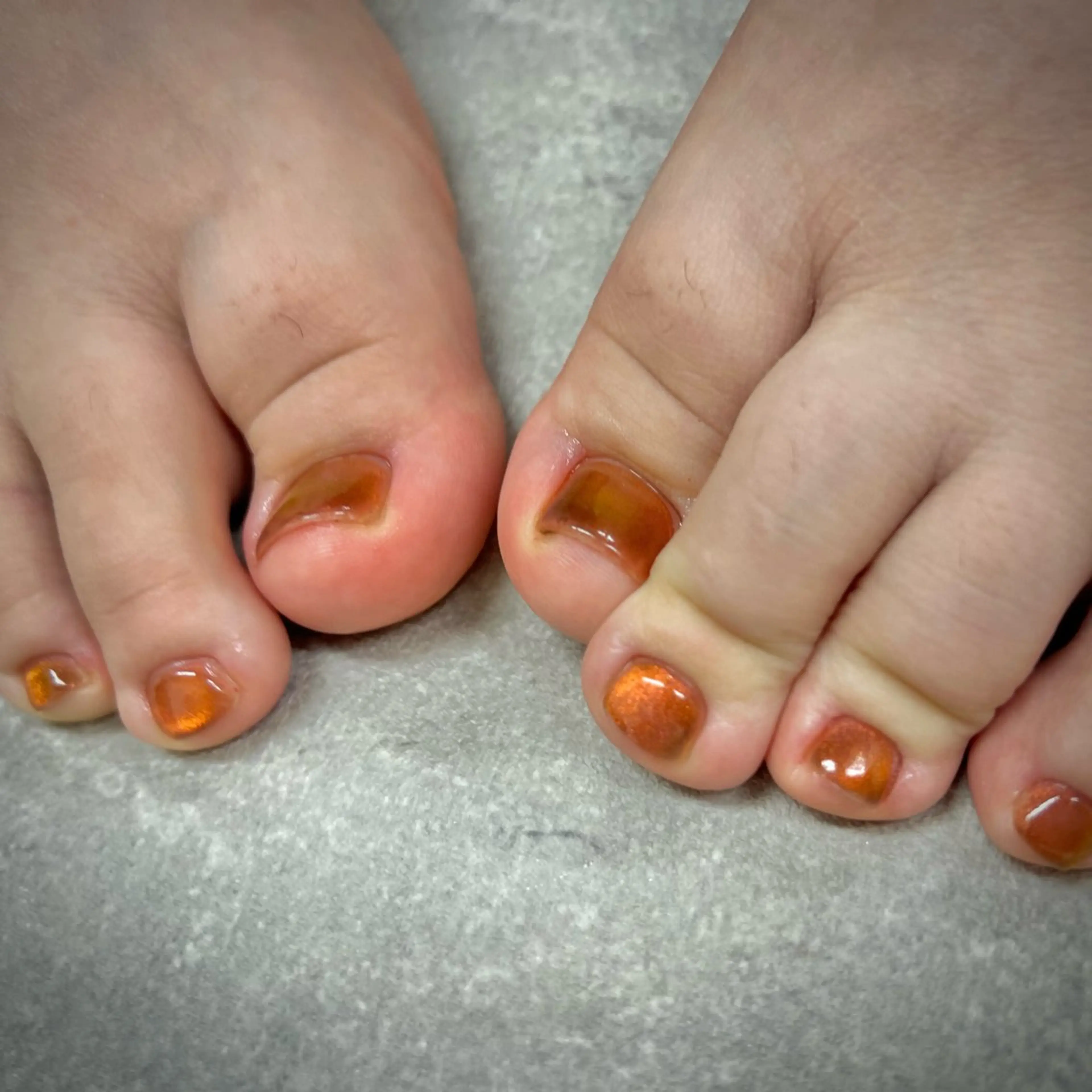 ネイル フットネイル フレンチネイル グラデーション キラキラネイル 韓国ネイル フットネイル YAGAWA NAOのネイルデザイン