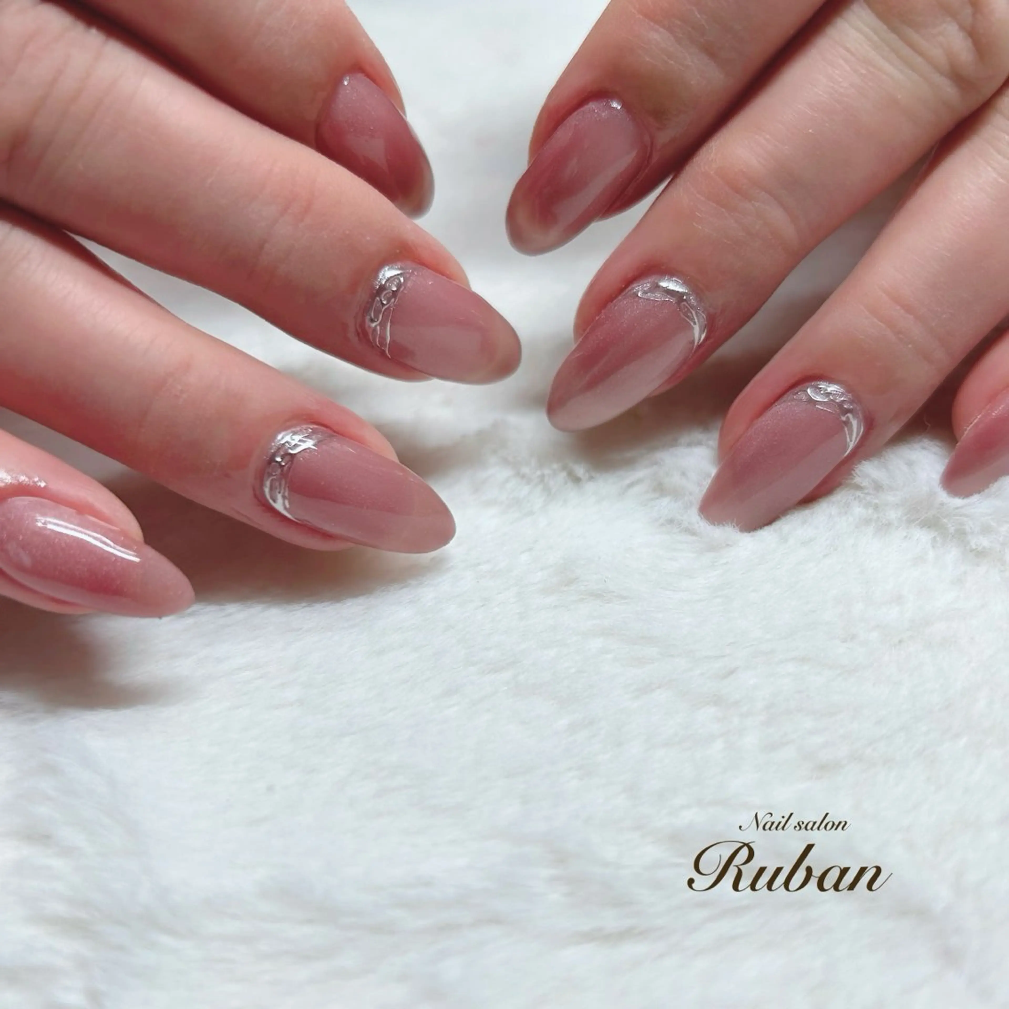 ネイル マグネットネイル ワンカラーネイル Nail salon Rubanのネイルデザイン