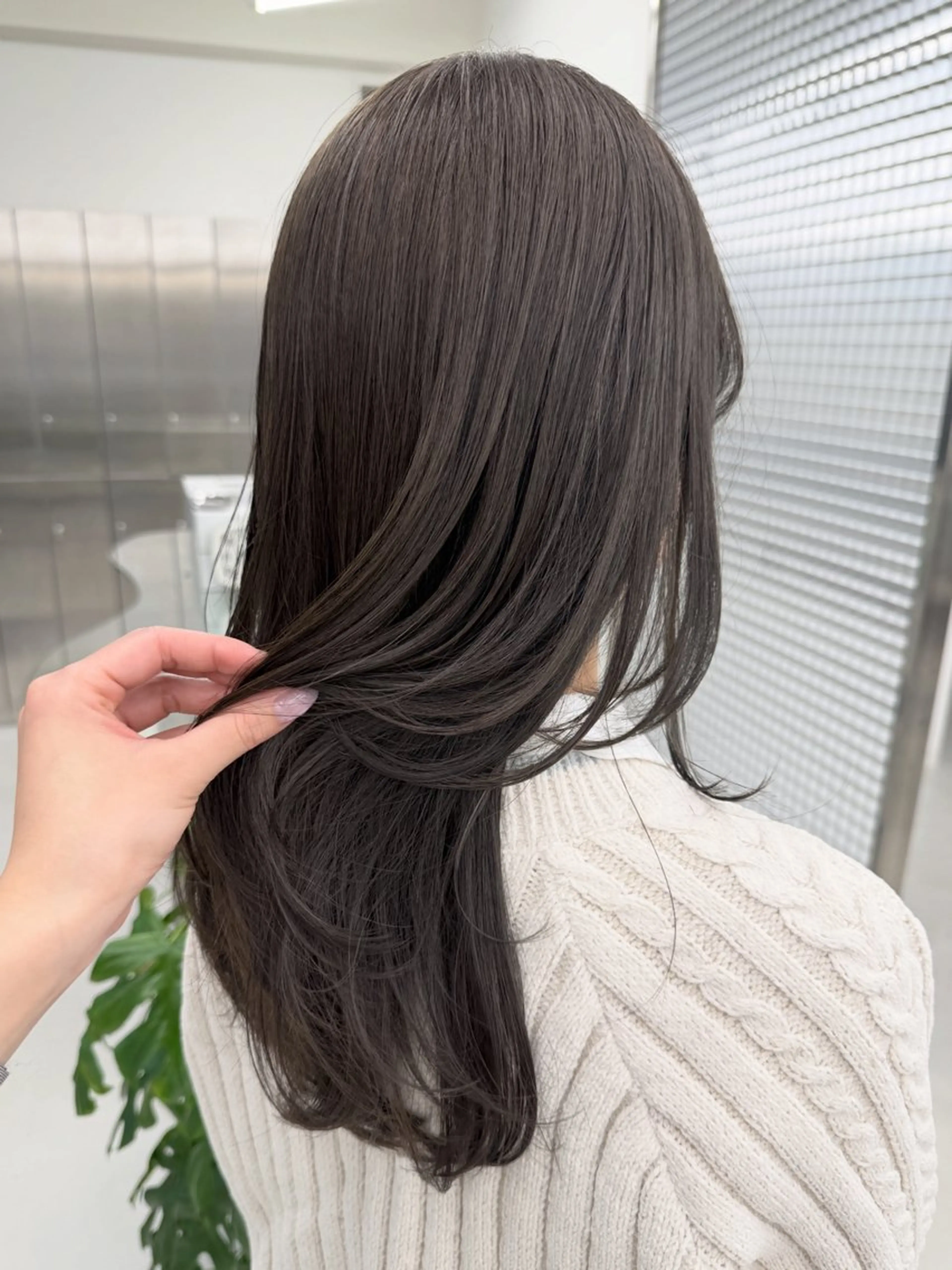 ロング カラー カット ヘアカラー 表参道🌿赤み消し カラー/チナツのヘアスタイル