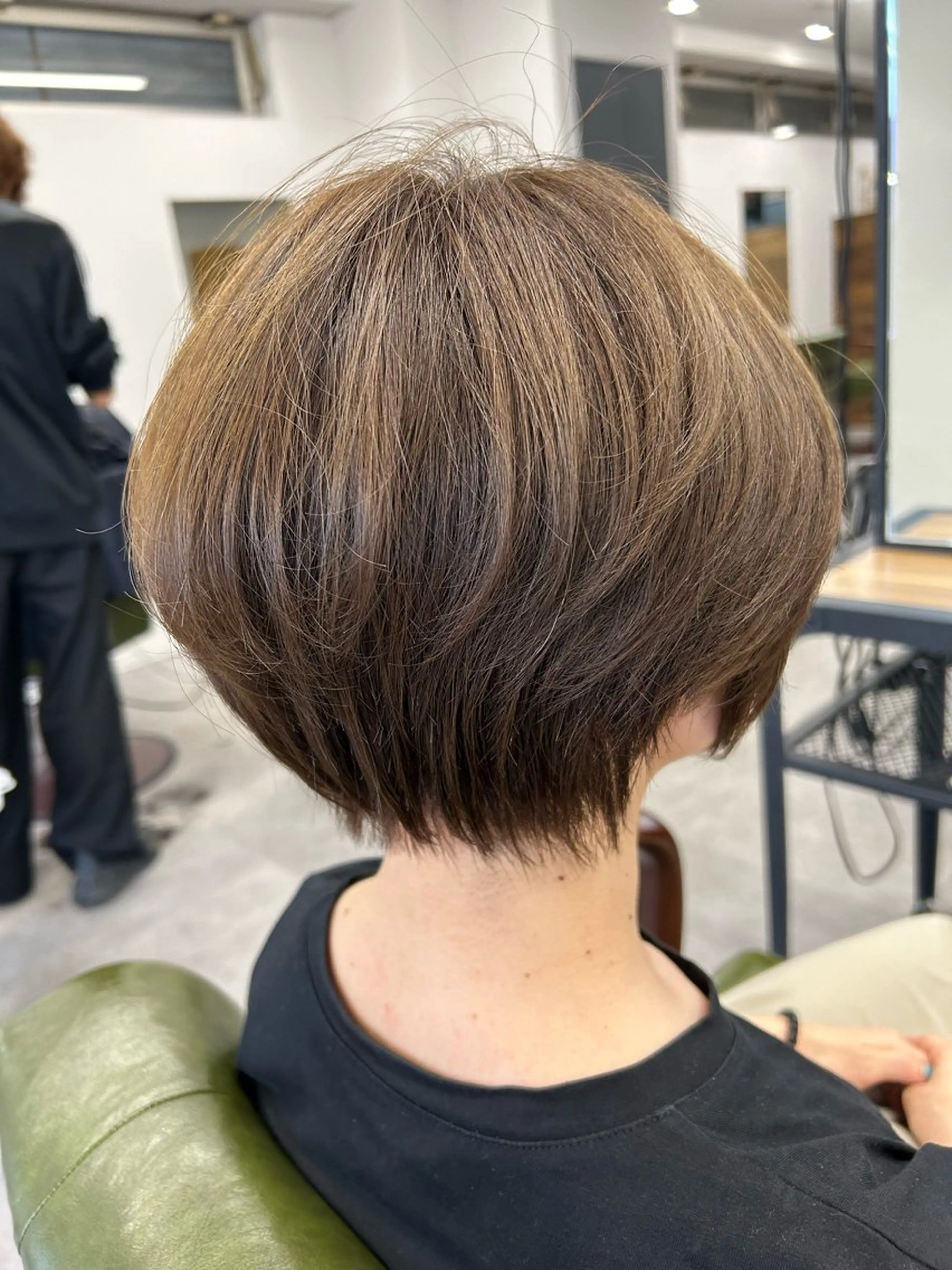 ショート カラー ショートボブ ボブ ショートヘア カット ヘアカラー トリートメント SHAFT Ieiriのヘアスタイル