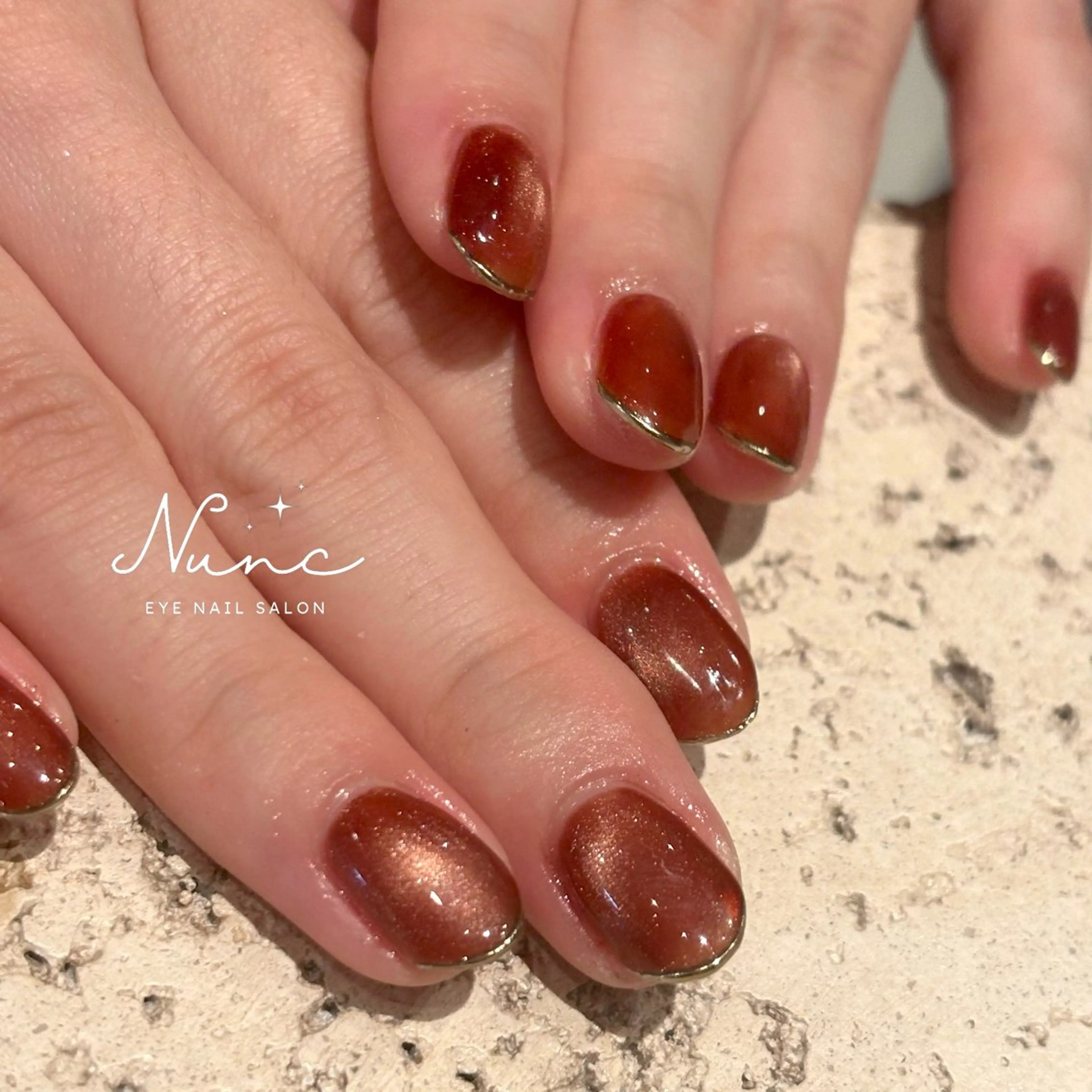 ネイル ミラーネイル ハンドネイル 𝒦𝐸𝐼𝒩𝒜 錦糸町ネイルのネイルデザイン