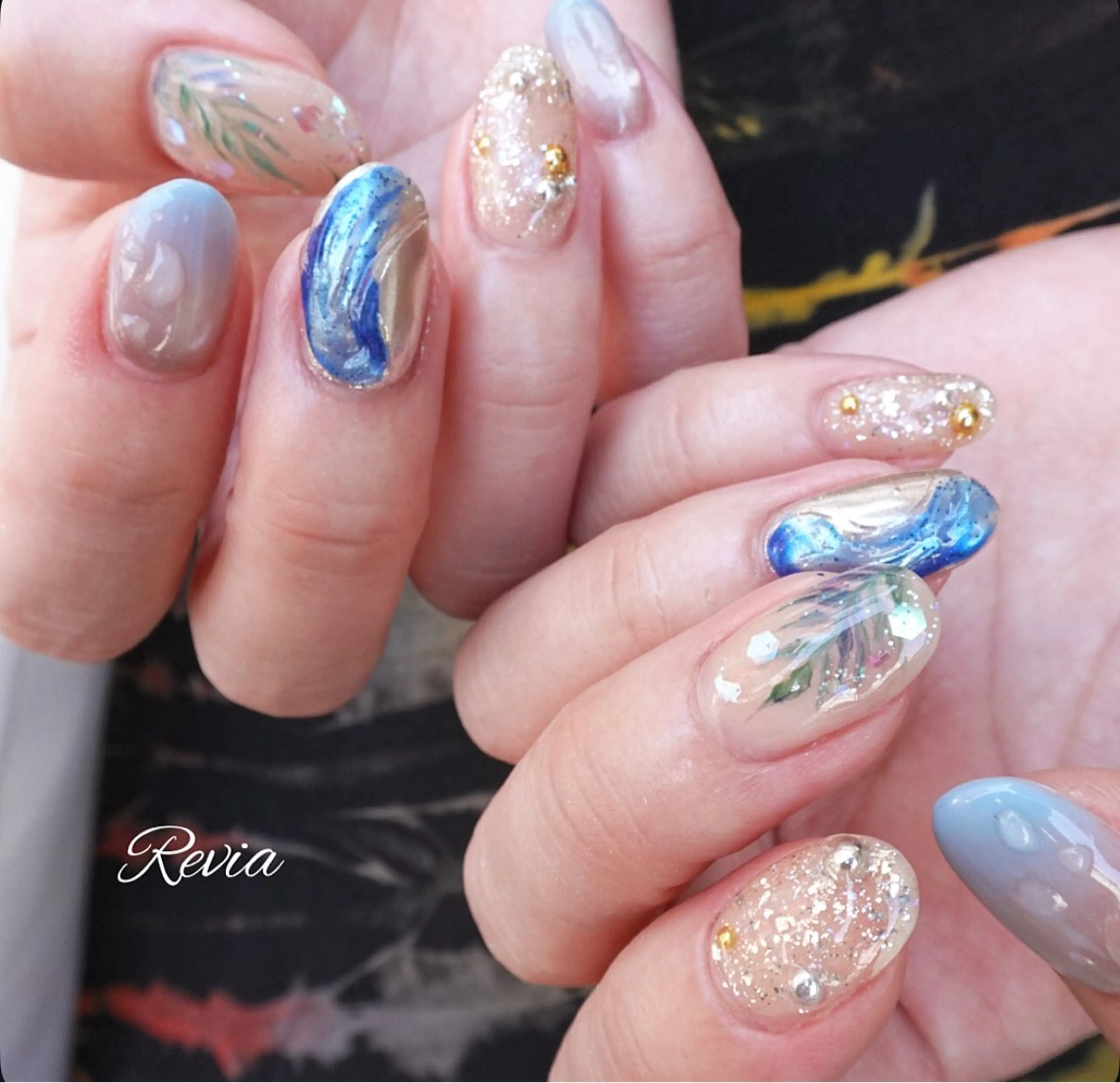 ネイル ハンドネイル revia所属・ERI Nailistのネイルデザイン