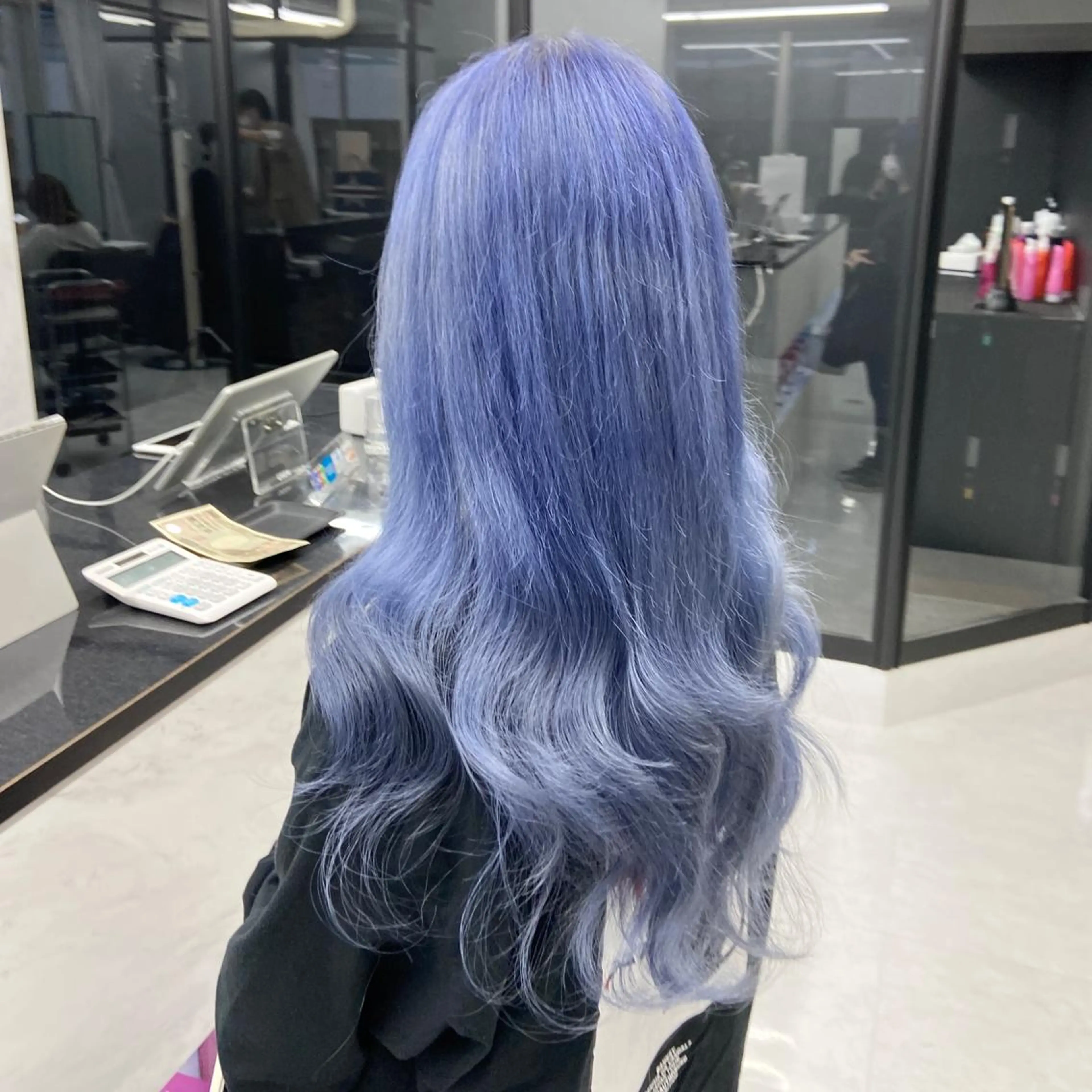 ロング カラー ハイトーンカラー ミルボンAujua認定サロン Ria  OSAKA 梅田所属・メンズ特化/ マンツーマン/Ryuのヘアスタイル