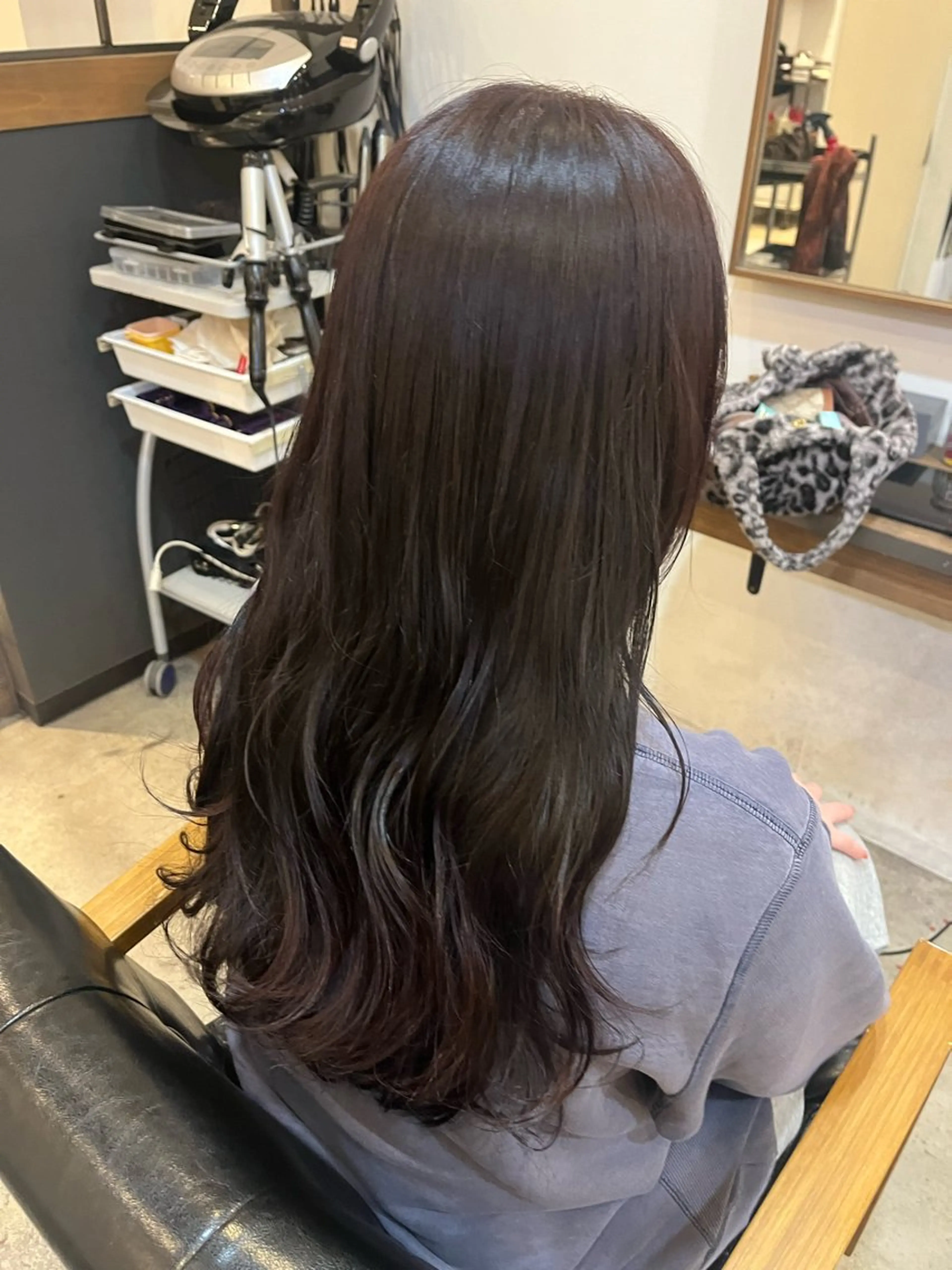 カラー ラベンダーカラー 角田 南のヘアスタイル