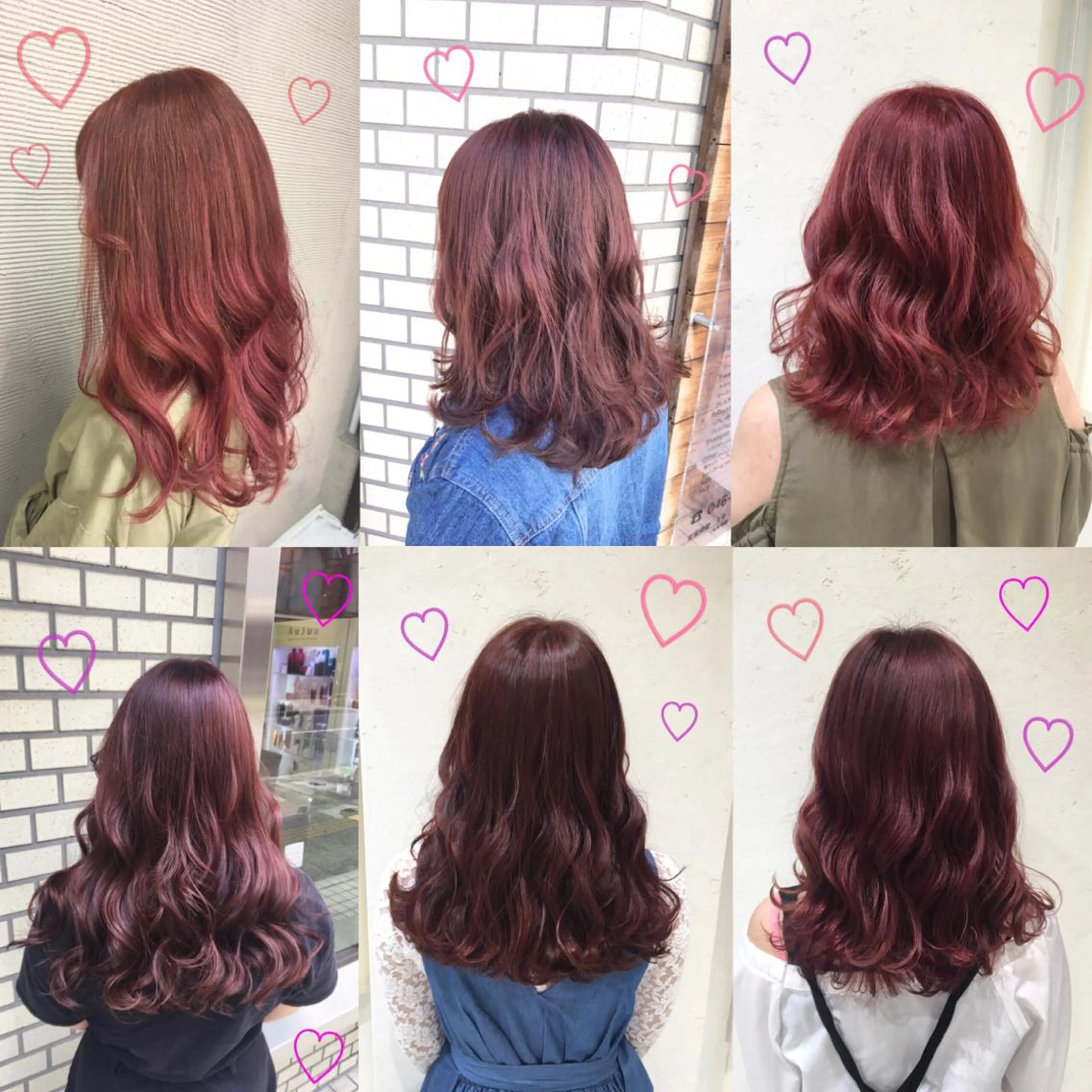 セミロング カラー ピンクカラー オルチャンヘア 韓国ヘア得意❤︎森澤 悠佳のヘアスタイル