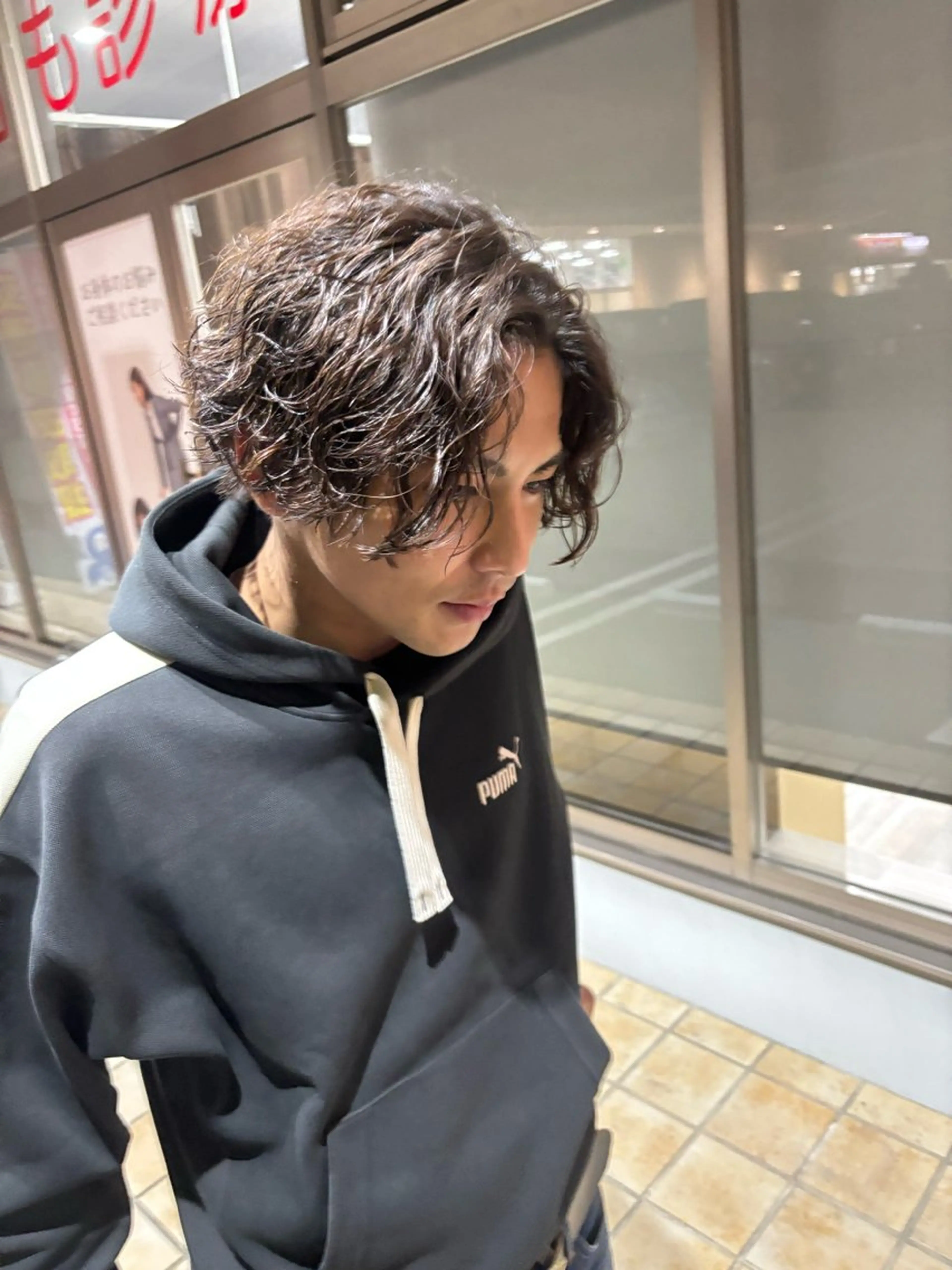 ショート パーマ メンズ メンズパーマ スパイラルパーマ カット パーマ ✂︎GLITTER ✂︎Yuu✂︎のヘアスタイル