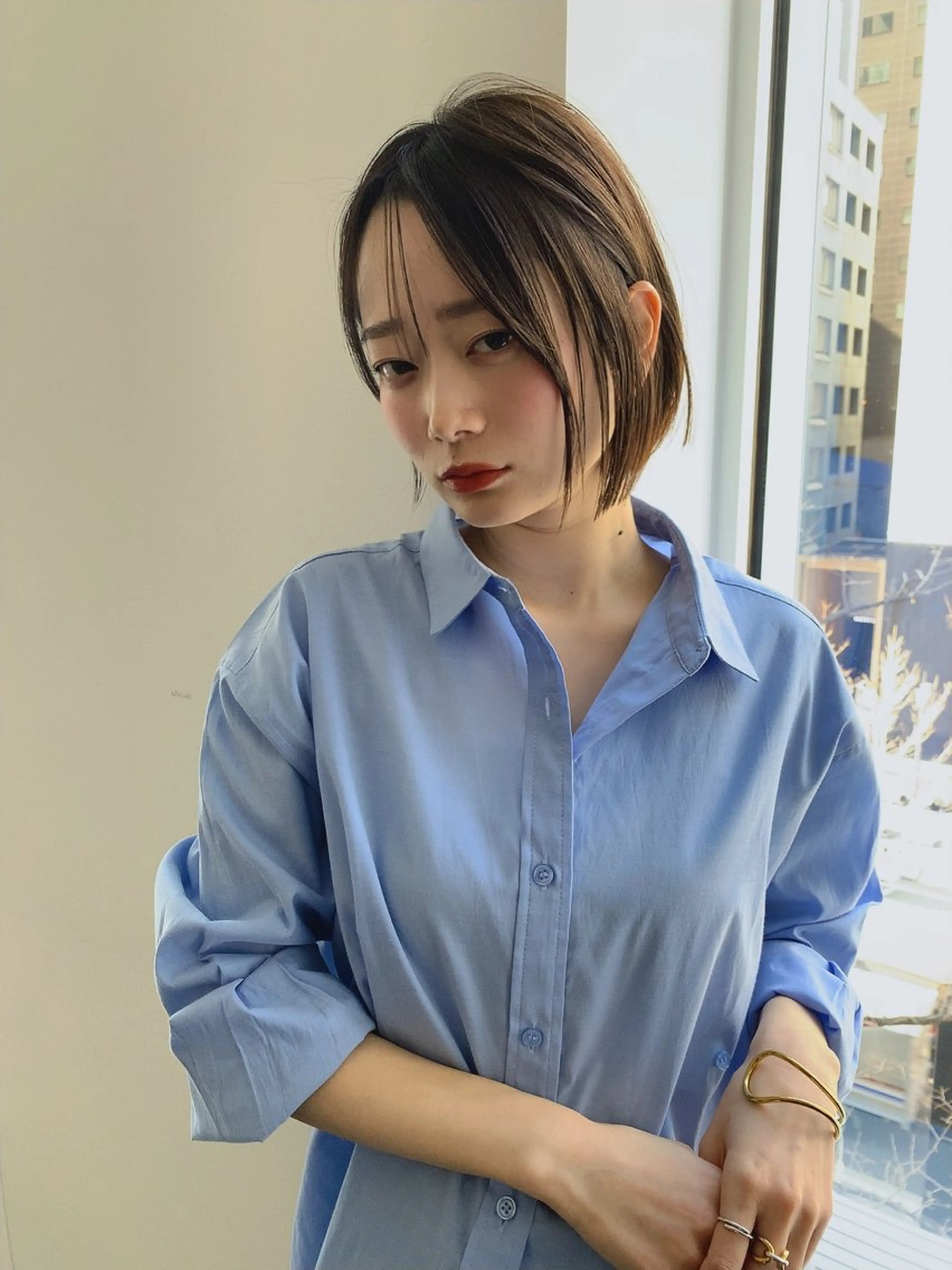 ショート カラー カット ヘアカラー トリートメント ボブ/大人ヘア k-two濱田のヘアスタイル