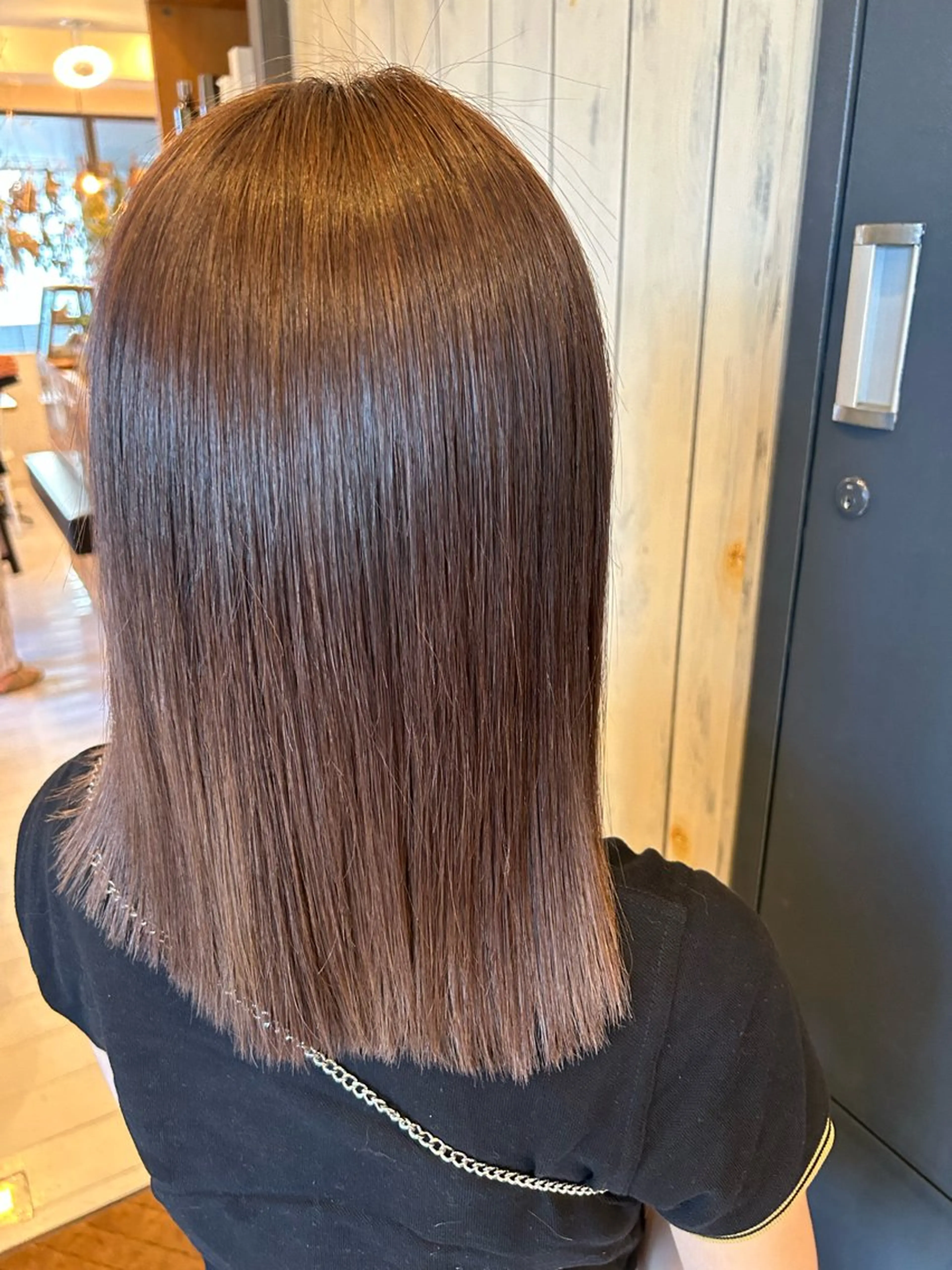 ミディアム ヘアカラー トリートメント 高津 千慧のヘアスタイル