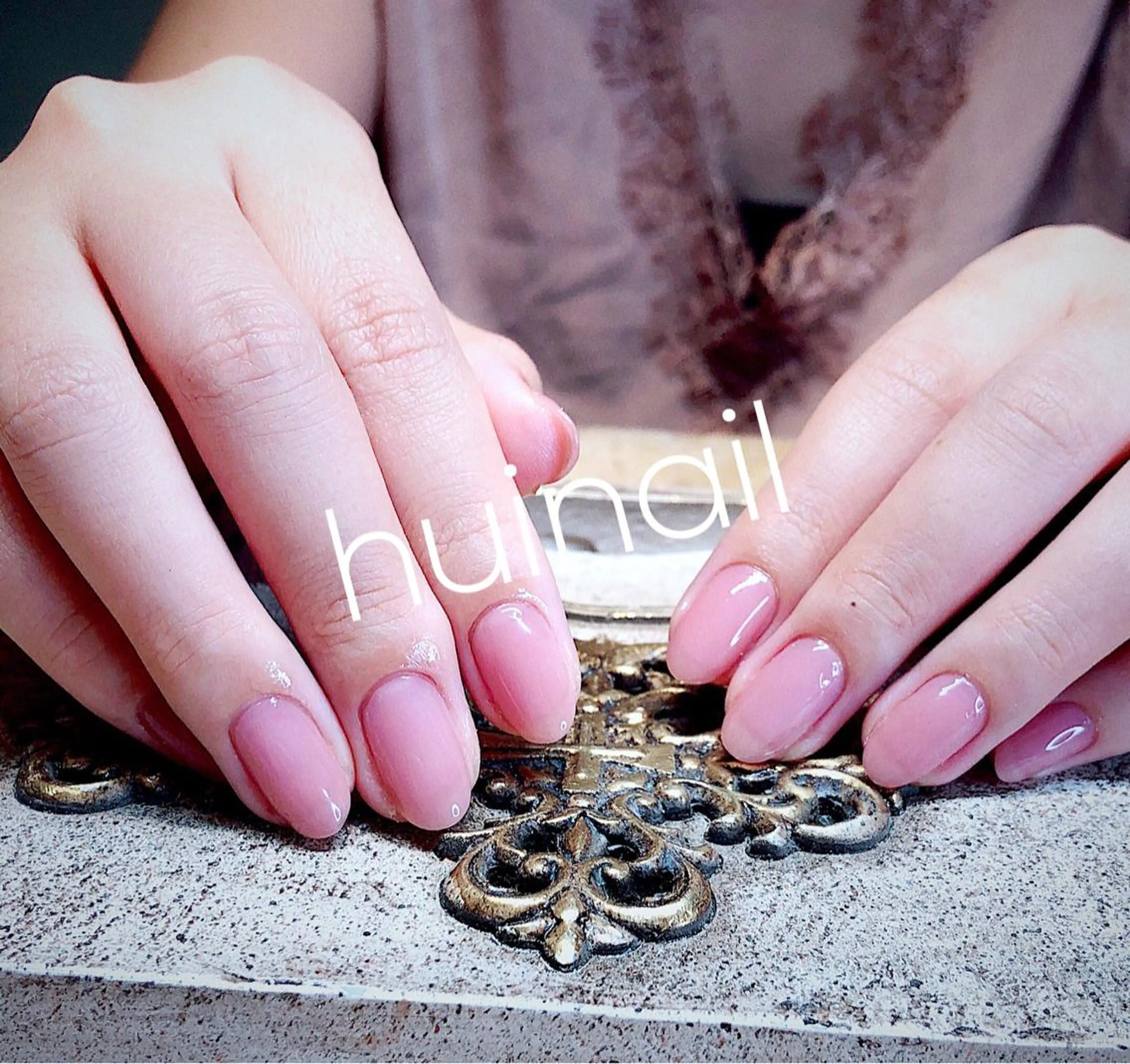 ミディアム ハンドネイル めぐみのネイルサロン スタッフ練習のネイルデザイン