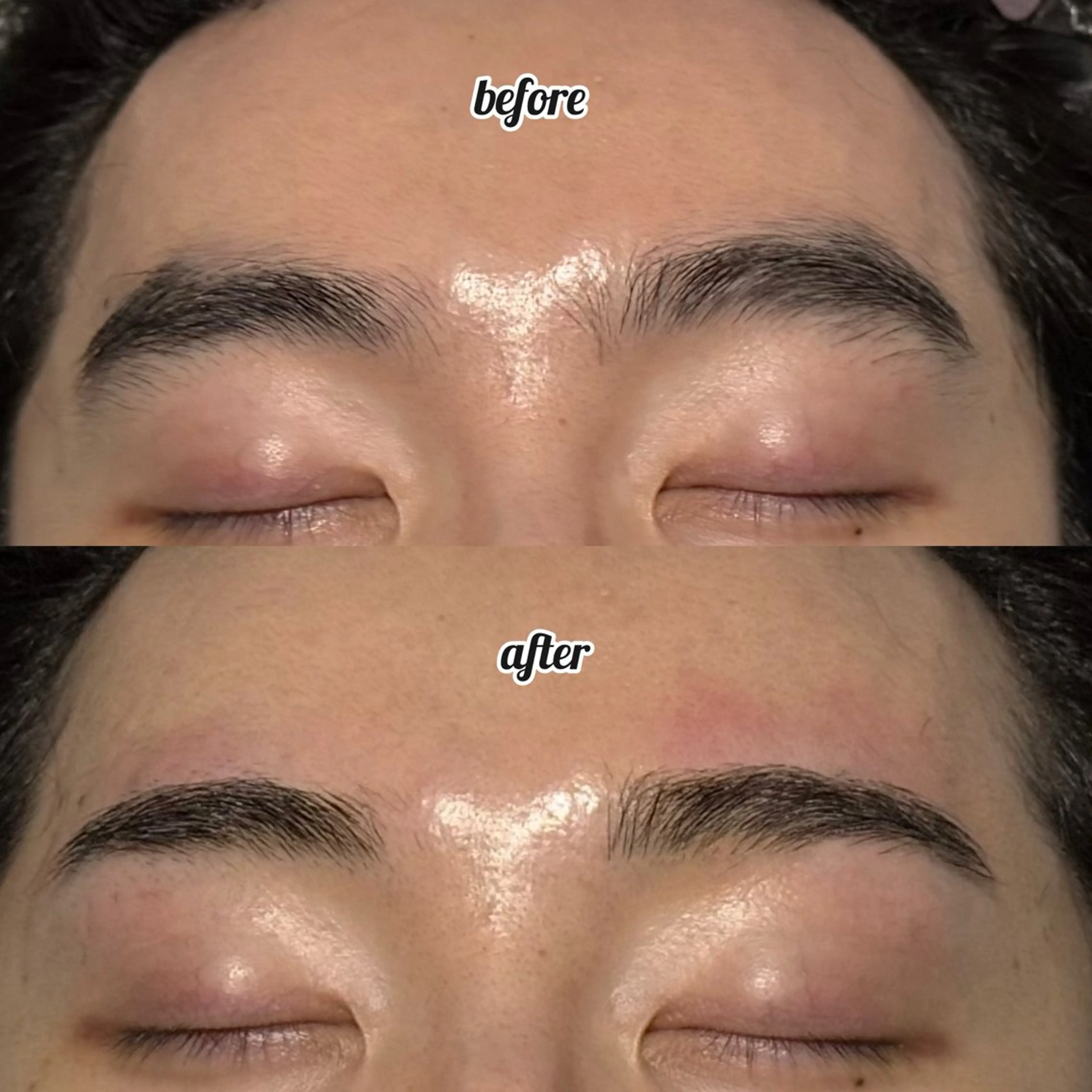 メンズ アイブロウ メンズアイブロウ 眉毛ワックス脱毛 【フェザーパーマ】 【縮毛矯正】鶴田文のヘアスタイル