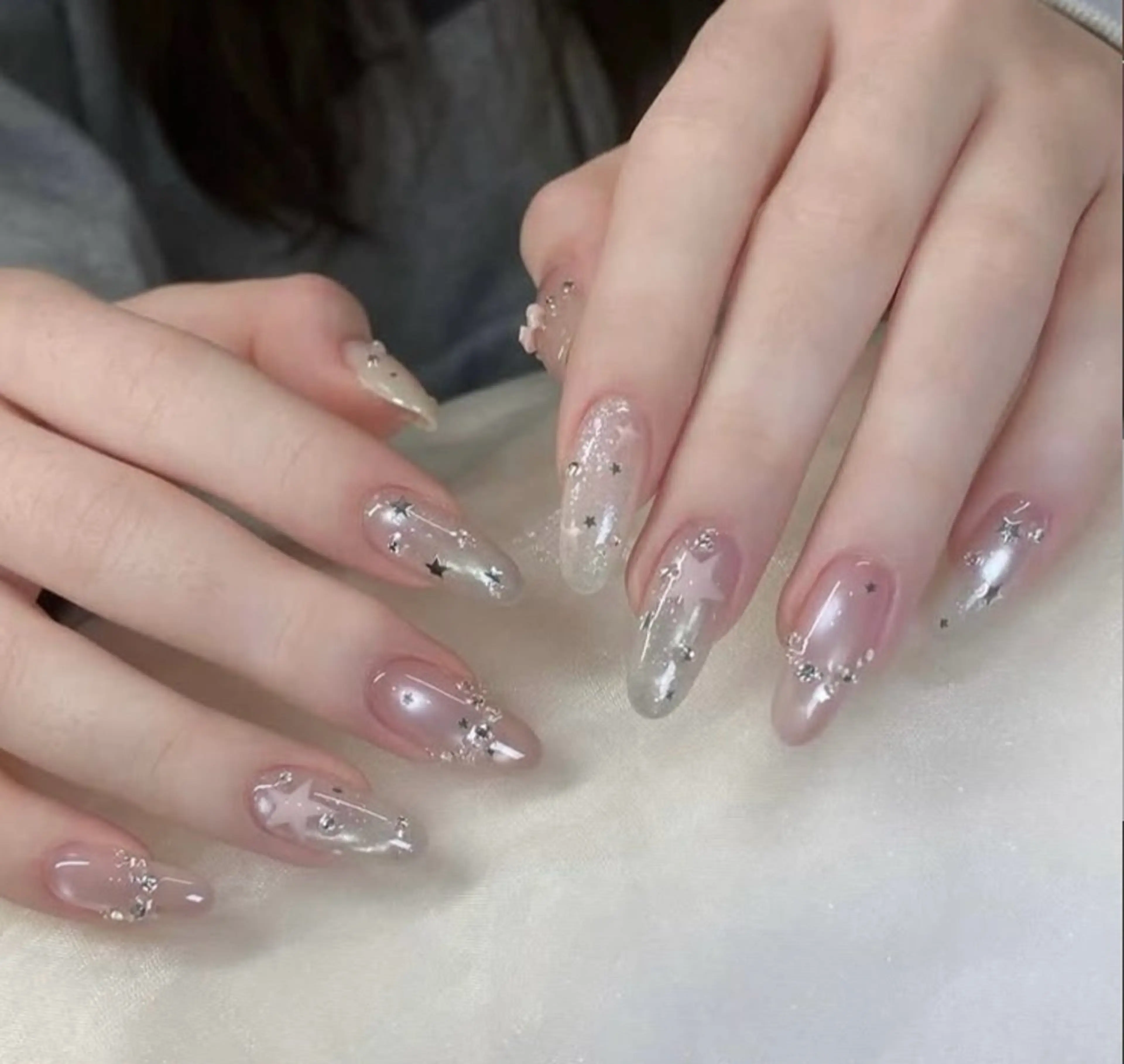 ネイル グラデーション マグネットネイル ニュアンスネイル オフィスネイル ワンカラーネイル ハンドネイル Squen Nail shinjukuのネイルデザイン