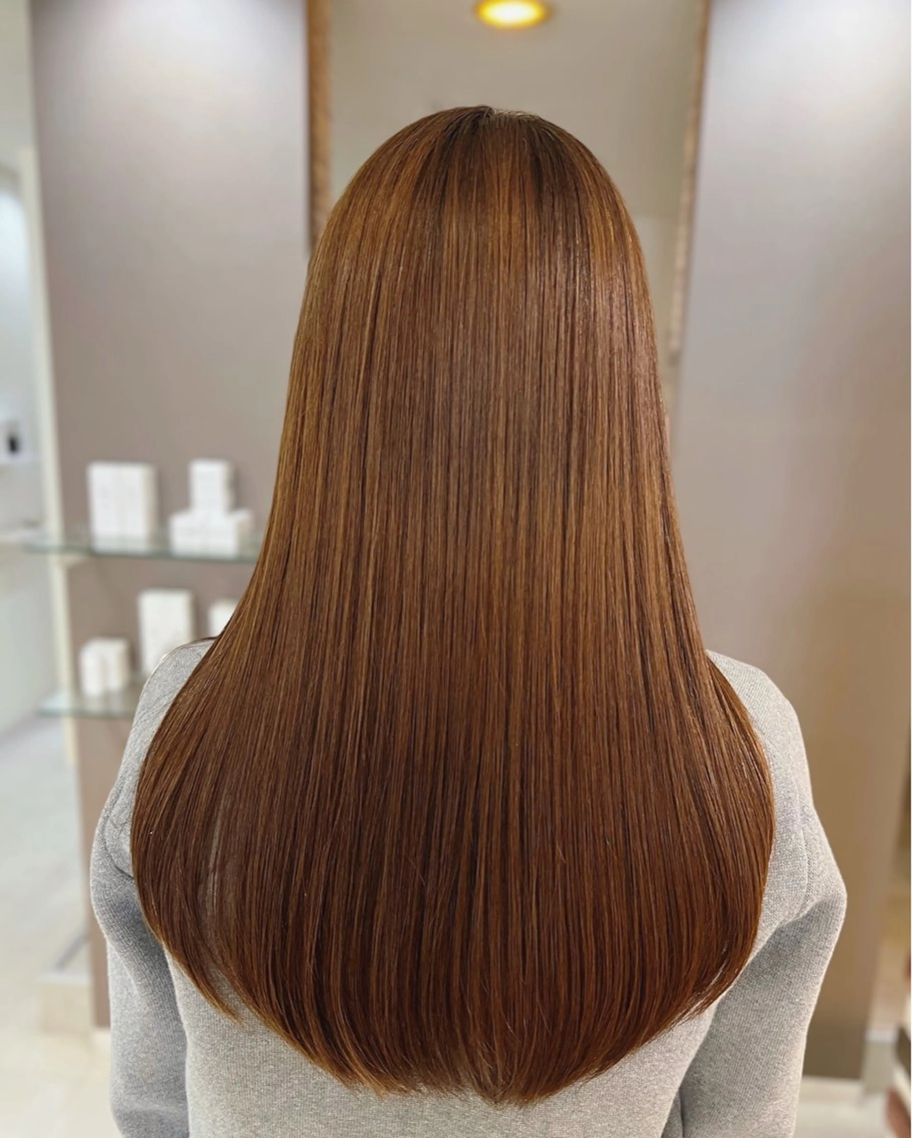 ロング 髪質改善 トリートメント 酸熱トリートメント 髪質改善メニュー 長井 美佐子のヘアスタイル