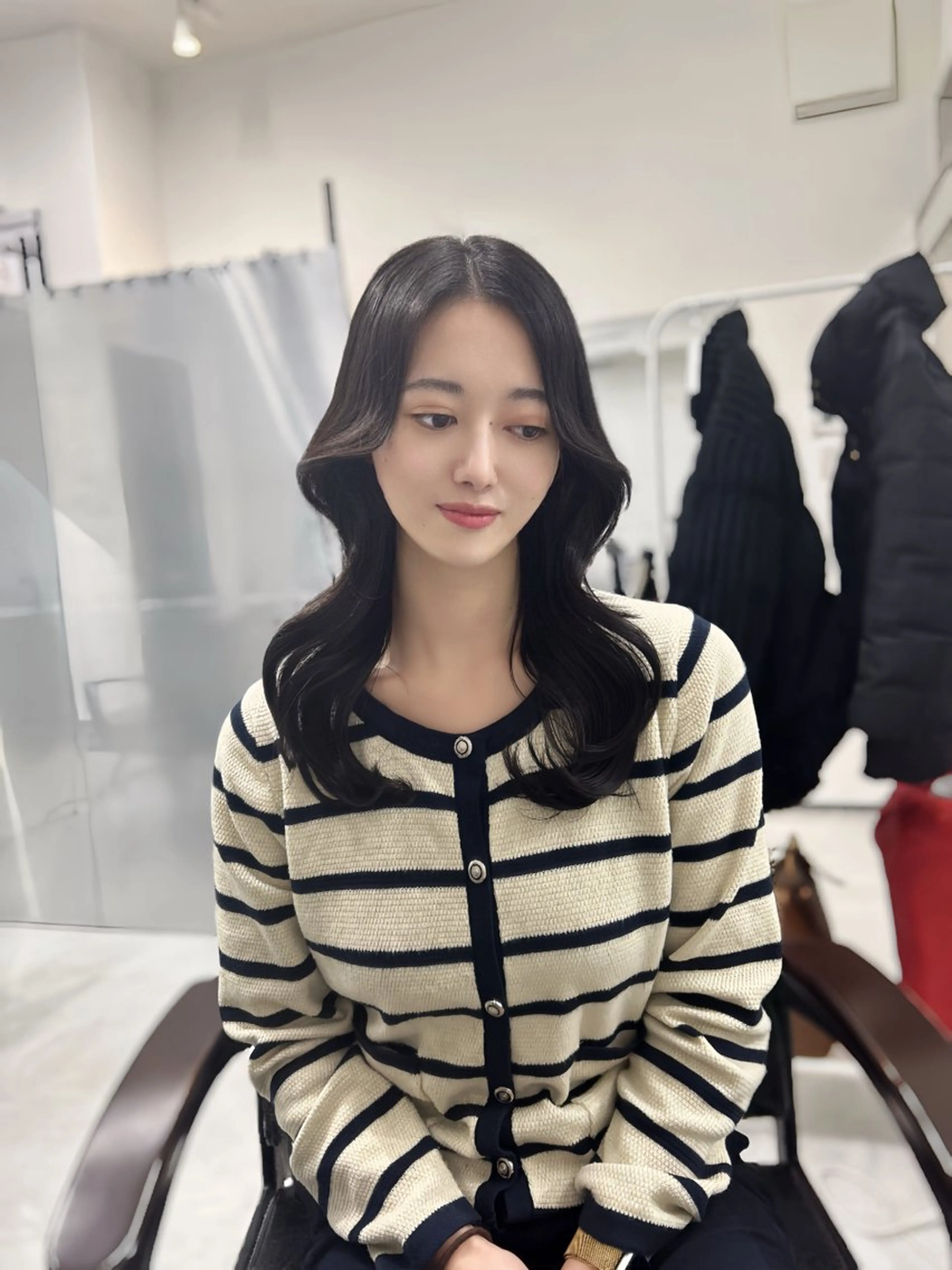 セミロング シールエクステ/ レイヤーカット/達也のヘアスタイル