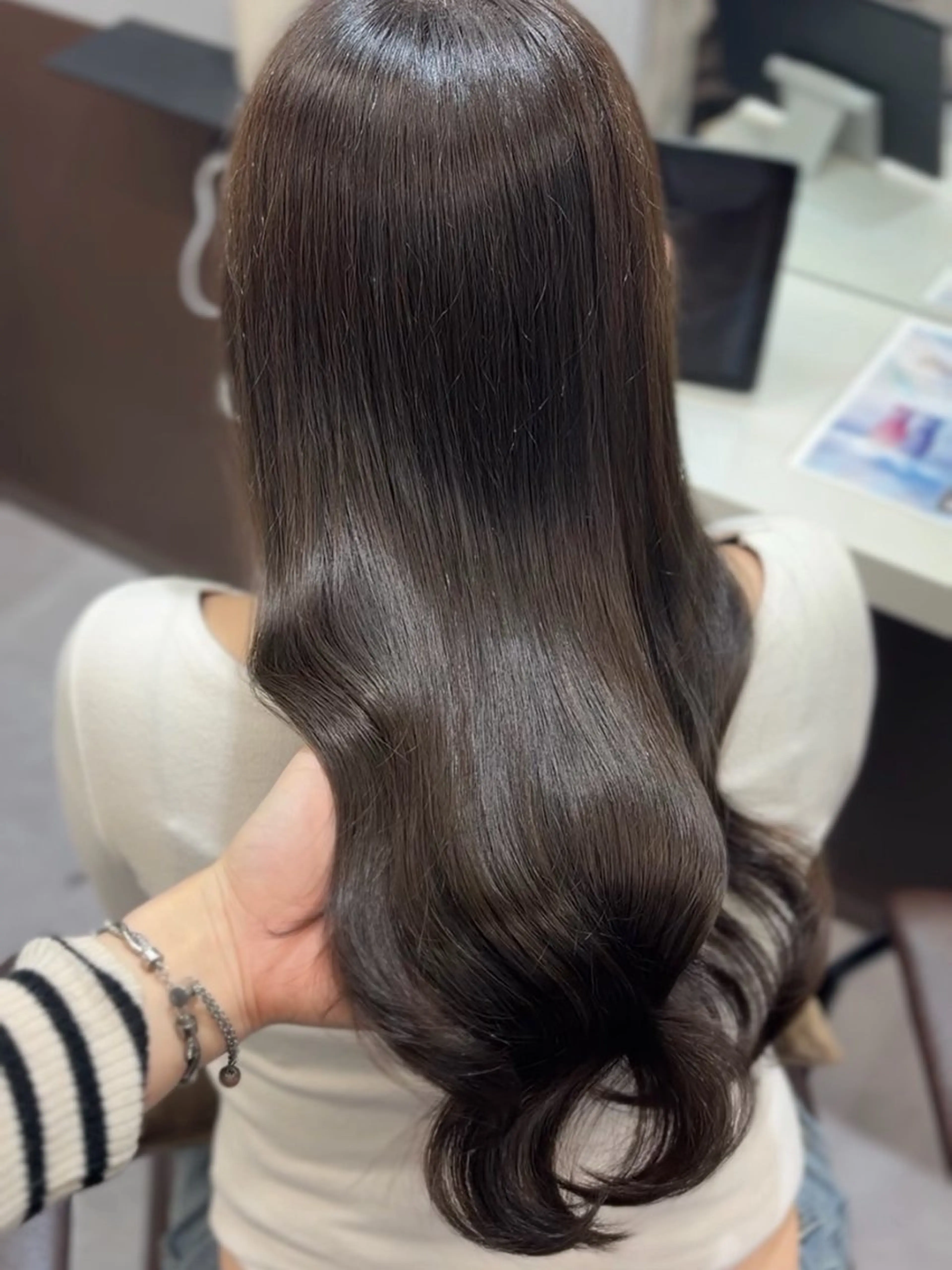 セミロング 髪質改善 梅田/髪質改善特化/ 艶カラー🫧さくらこのヘアスタイル