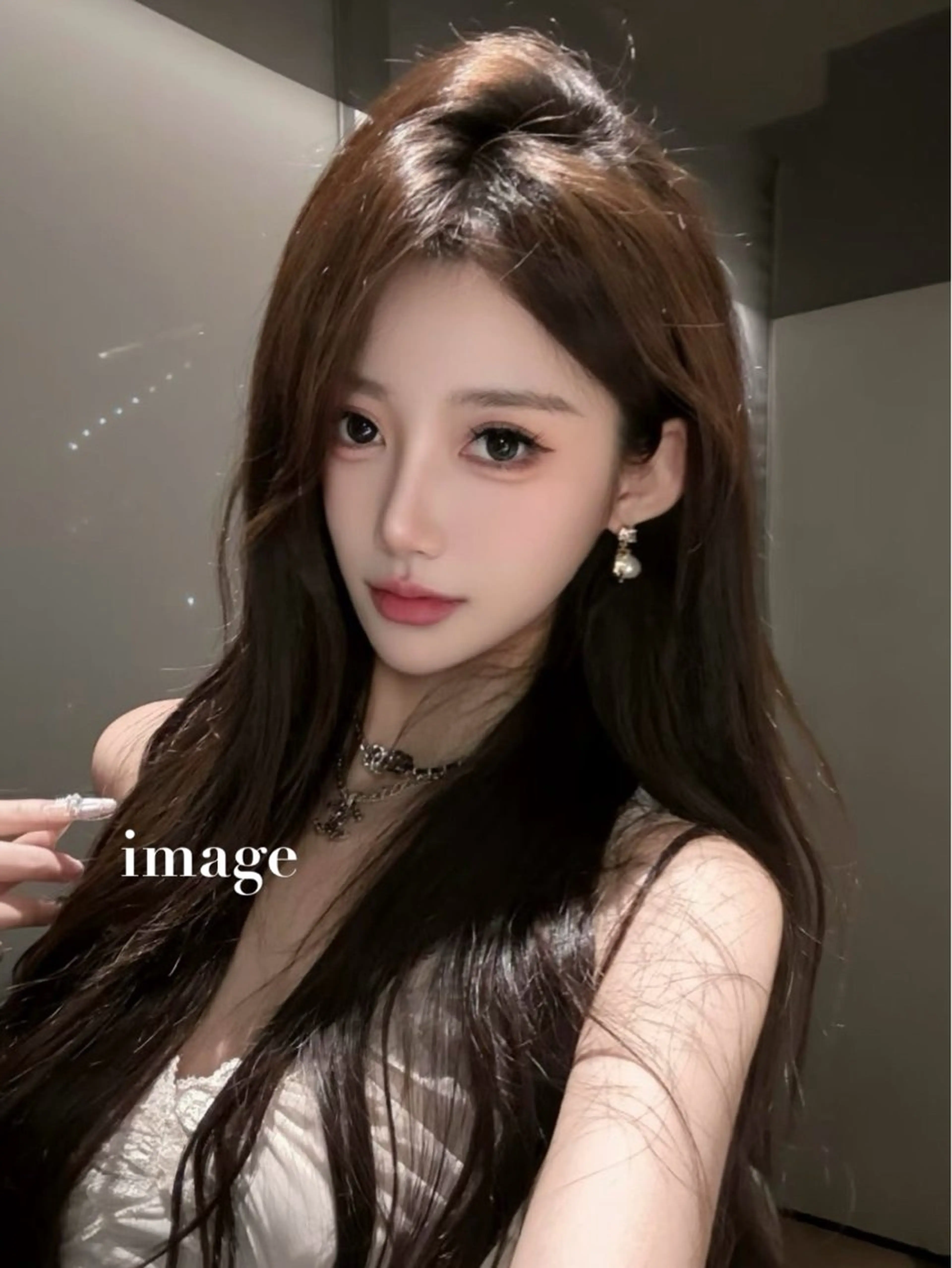 ロング ヘアカラー 韓国ワンホン透明感 カラー✨🖤ここあのヘアスタイル