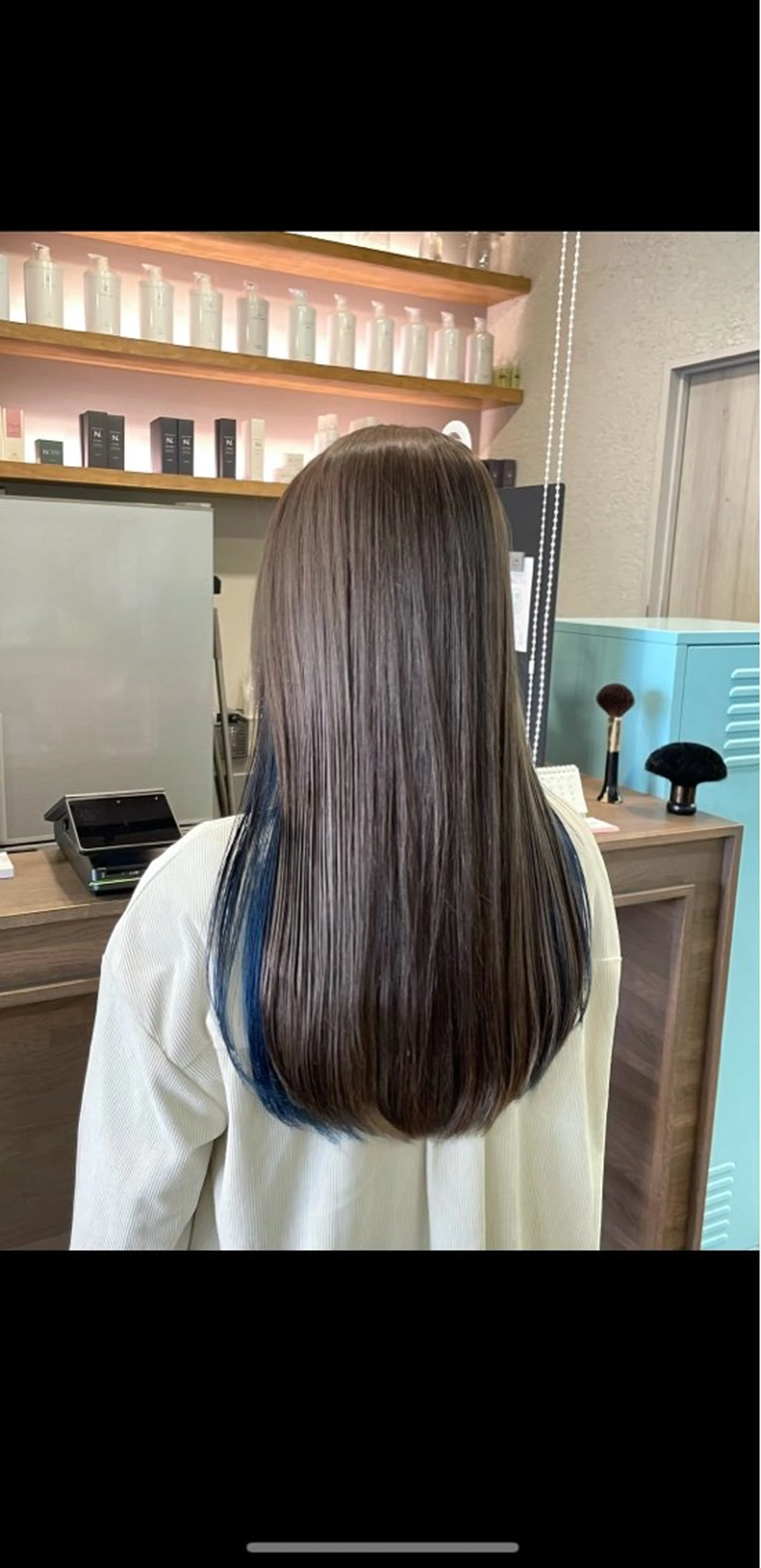 ロング ヘアカラー トリートメント オオシマ ミユのヘアスタイル