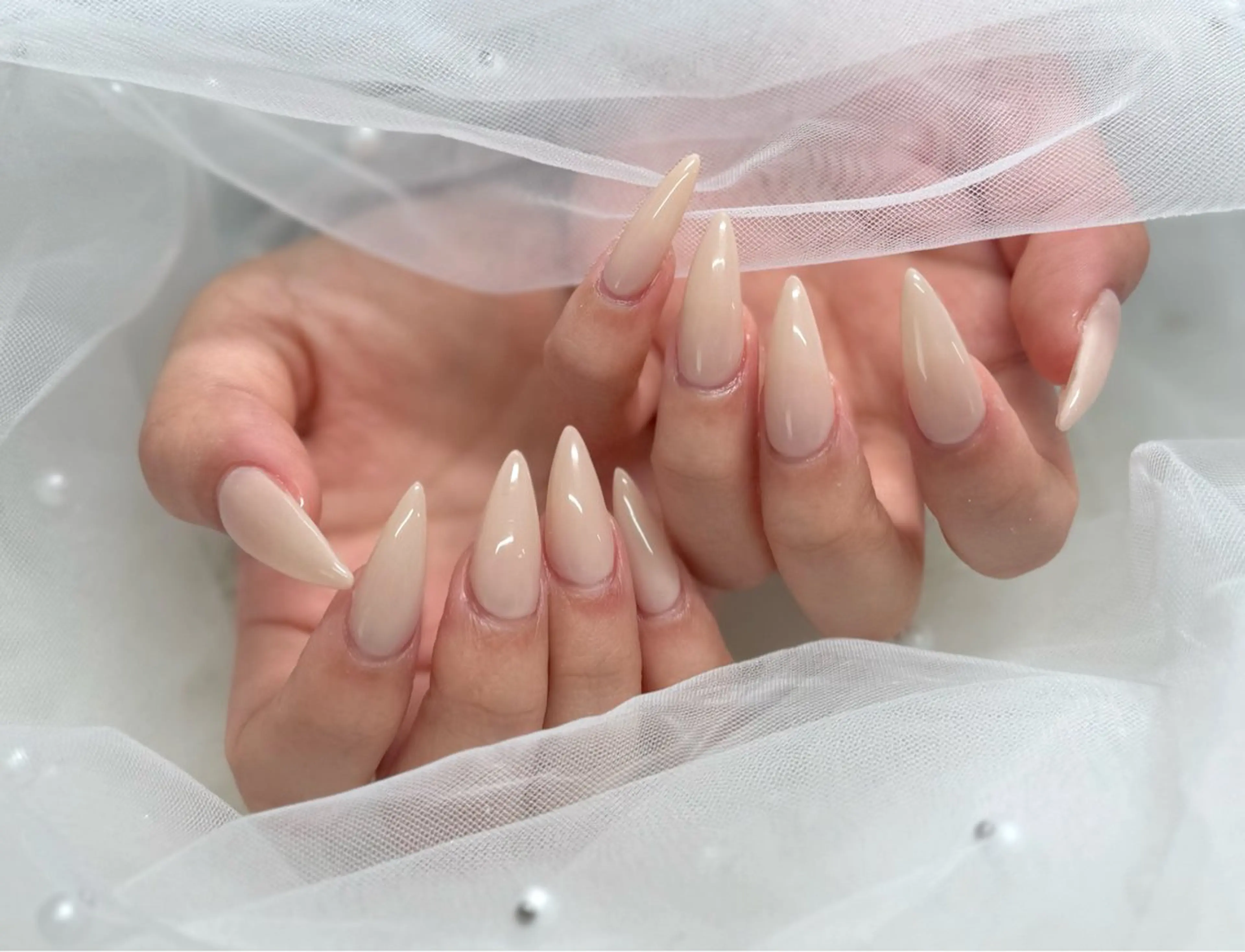 ネイル ロングネイル ハンドネイル 🫧Rio🫧ネイル /渋谷🫧ワンホンのネイルデザイン