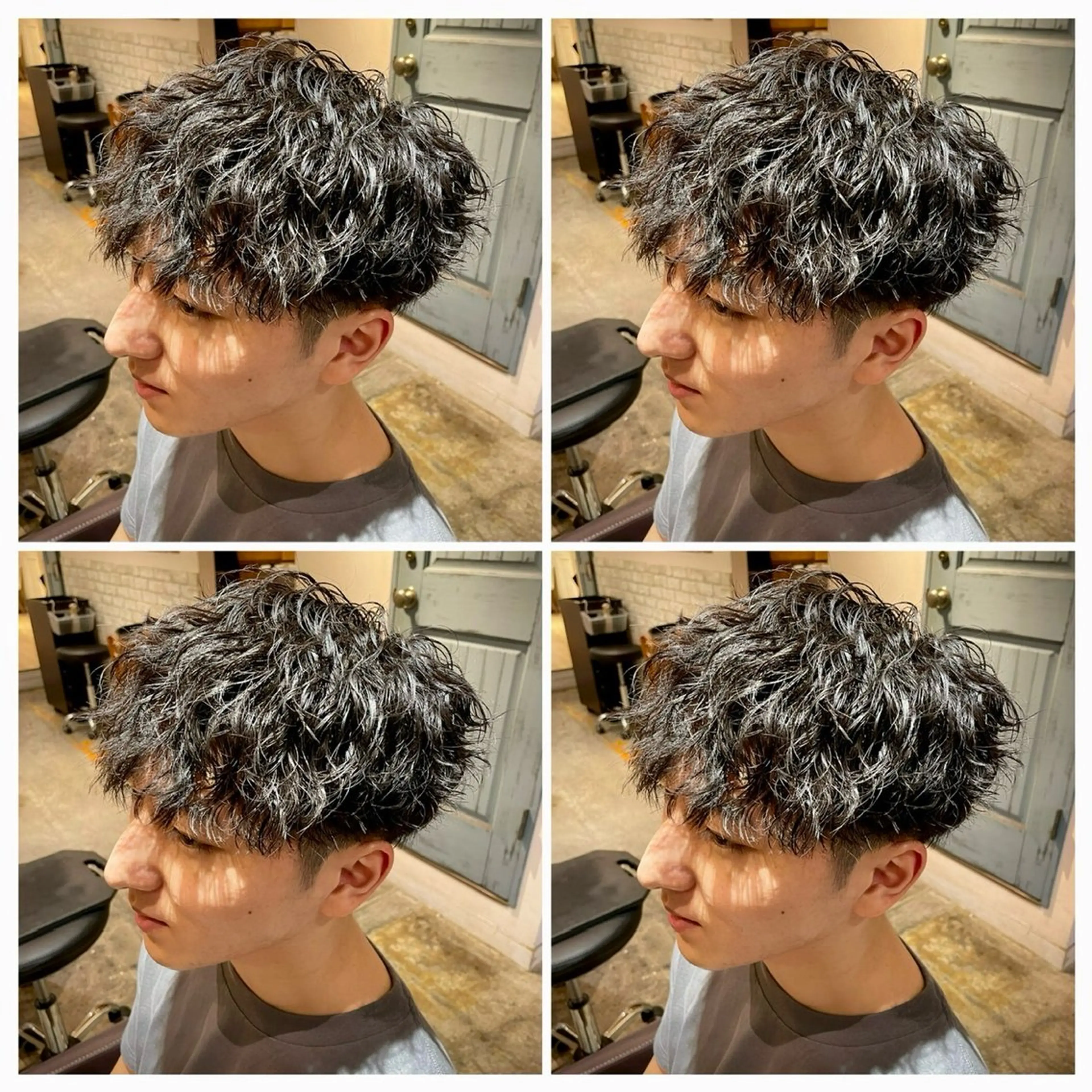 パーマ メンズ カット パーマ トリートメント ヘアセット 💈メンズパーマ特化 店長望月謙二郎💈のヘアスタイル
