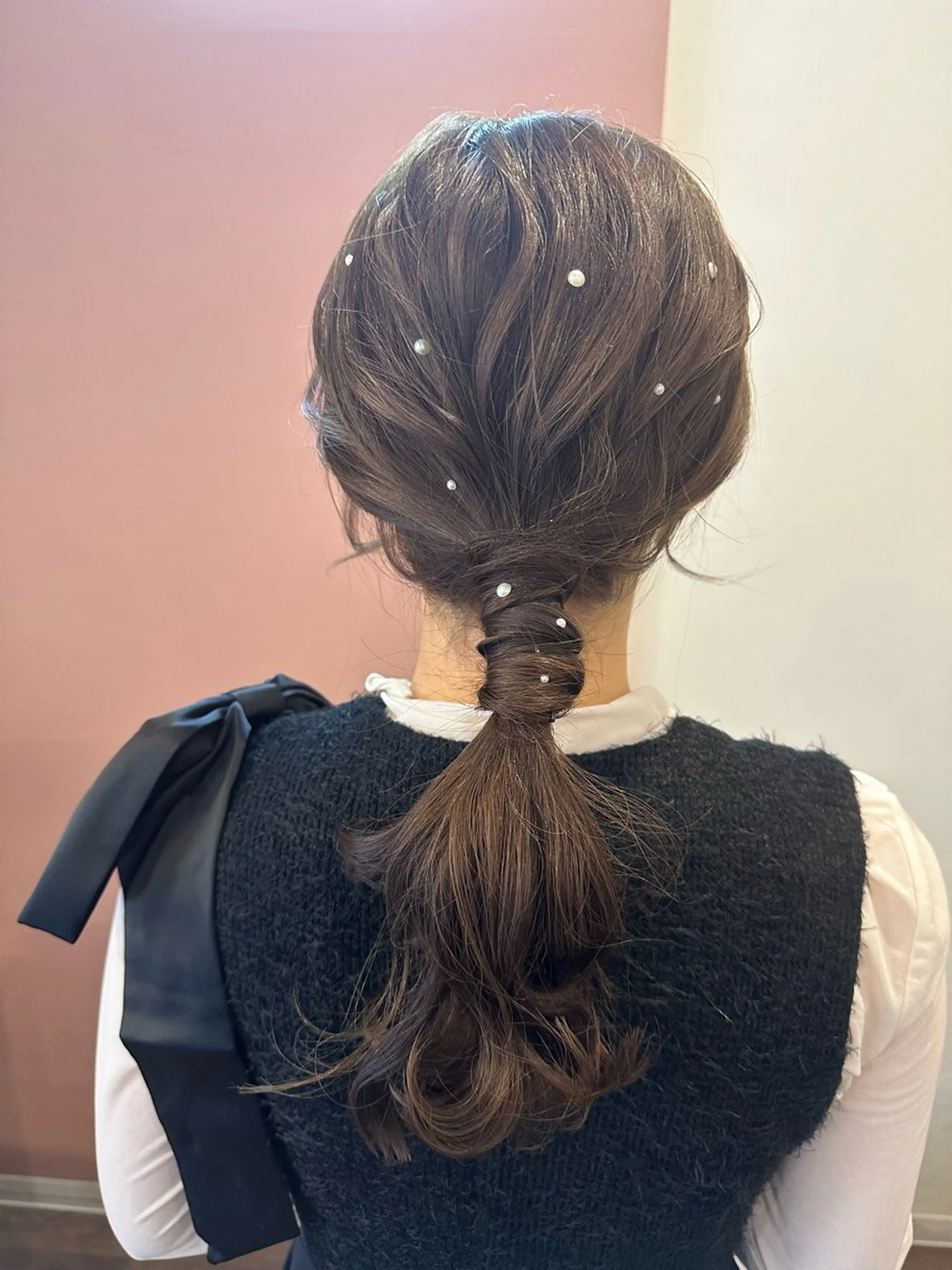 セミロング ヘアアレンジ ヘアセット pep natsumiのヘアスタイル