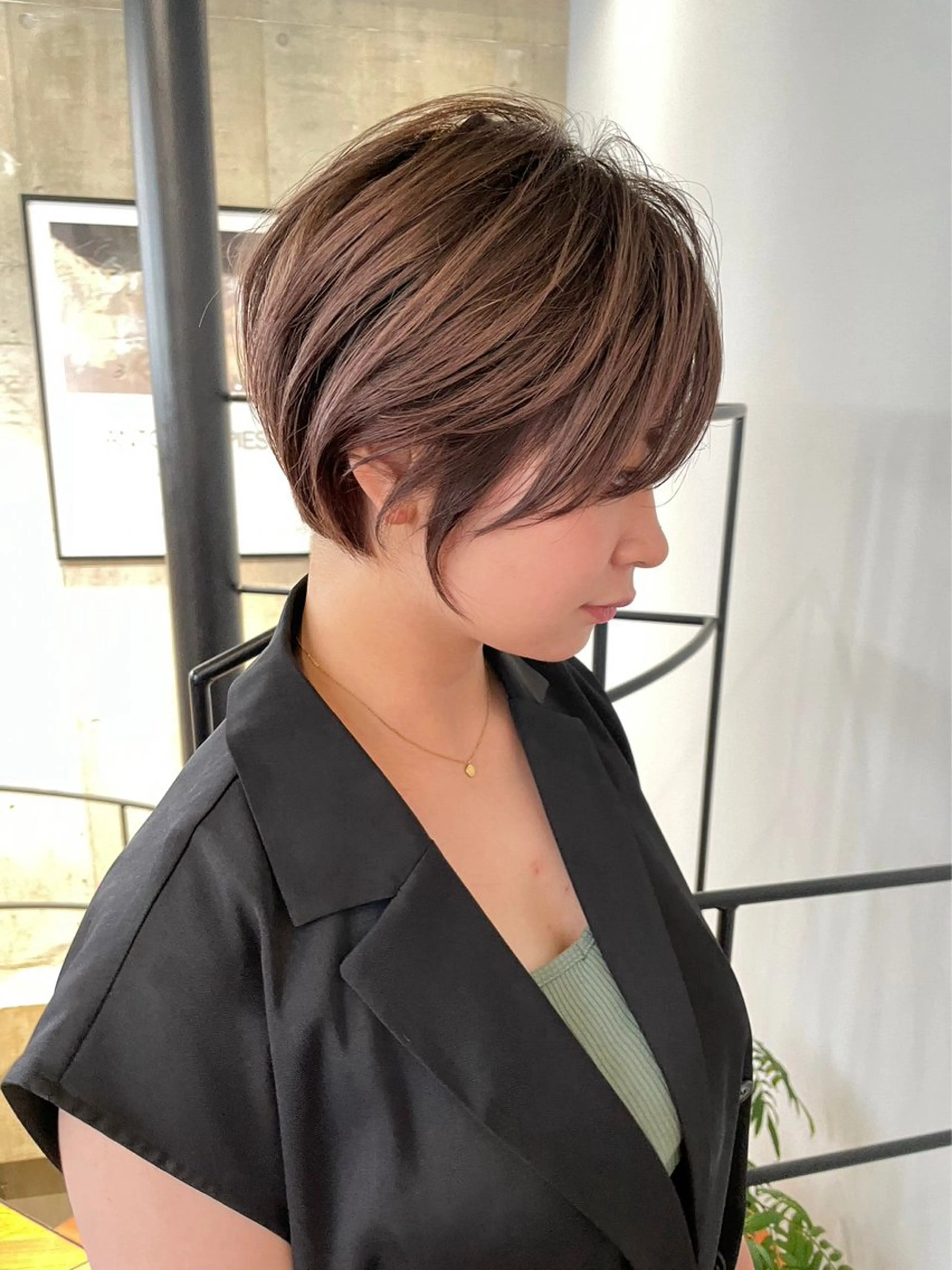 ショート カラー カット ヘアカラー トリートメント ハイライトNo.1☆ ゆうのヘアスタイル