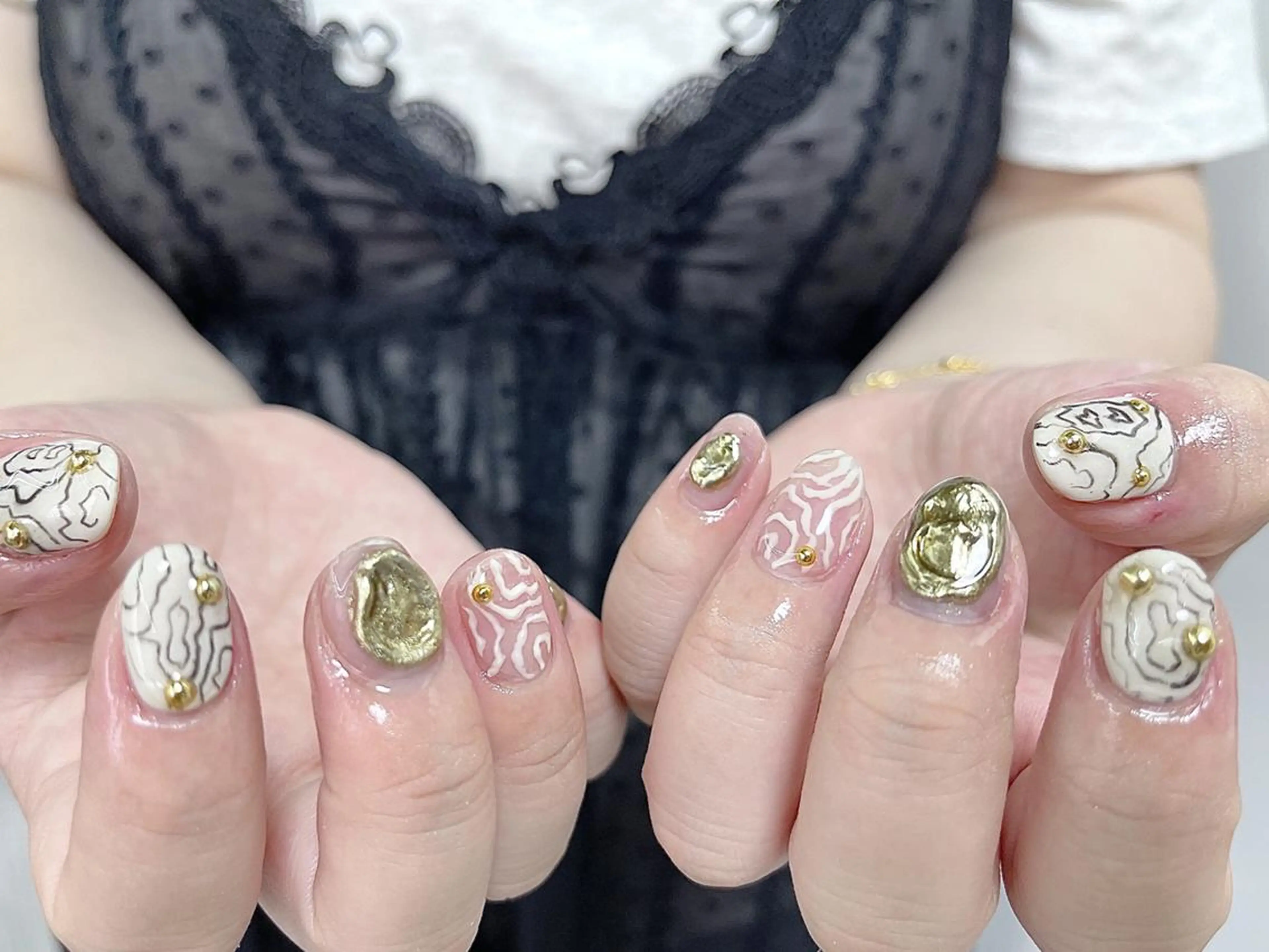 ネイル ハンドネイル na🎀🎀na ちゅるちゅるのネイルデザイン