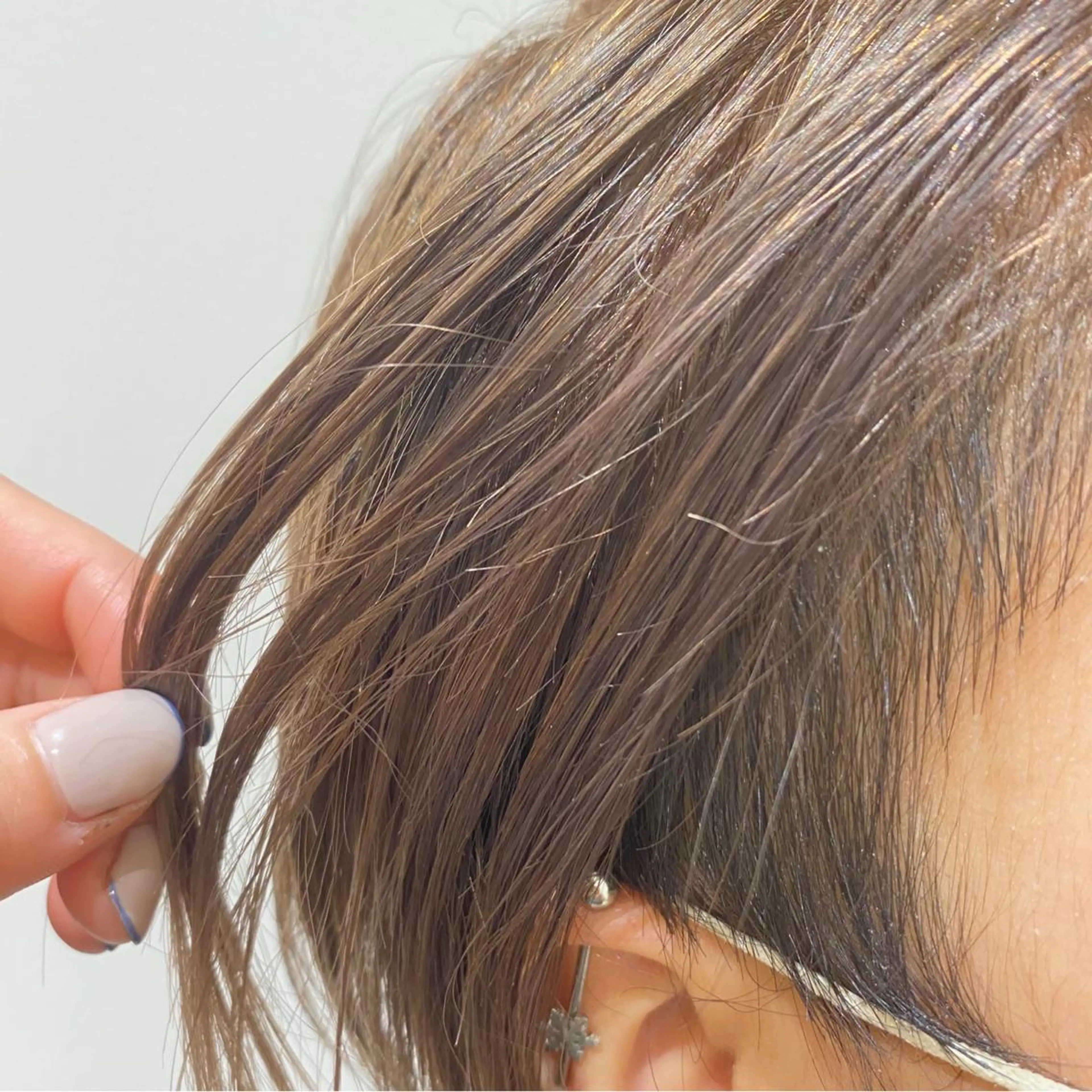 ショート カラー ハイトーンカラー 透明感カラー 天羅のヘアスタイル