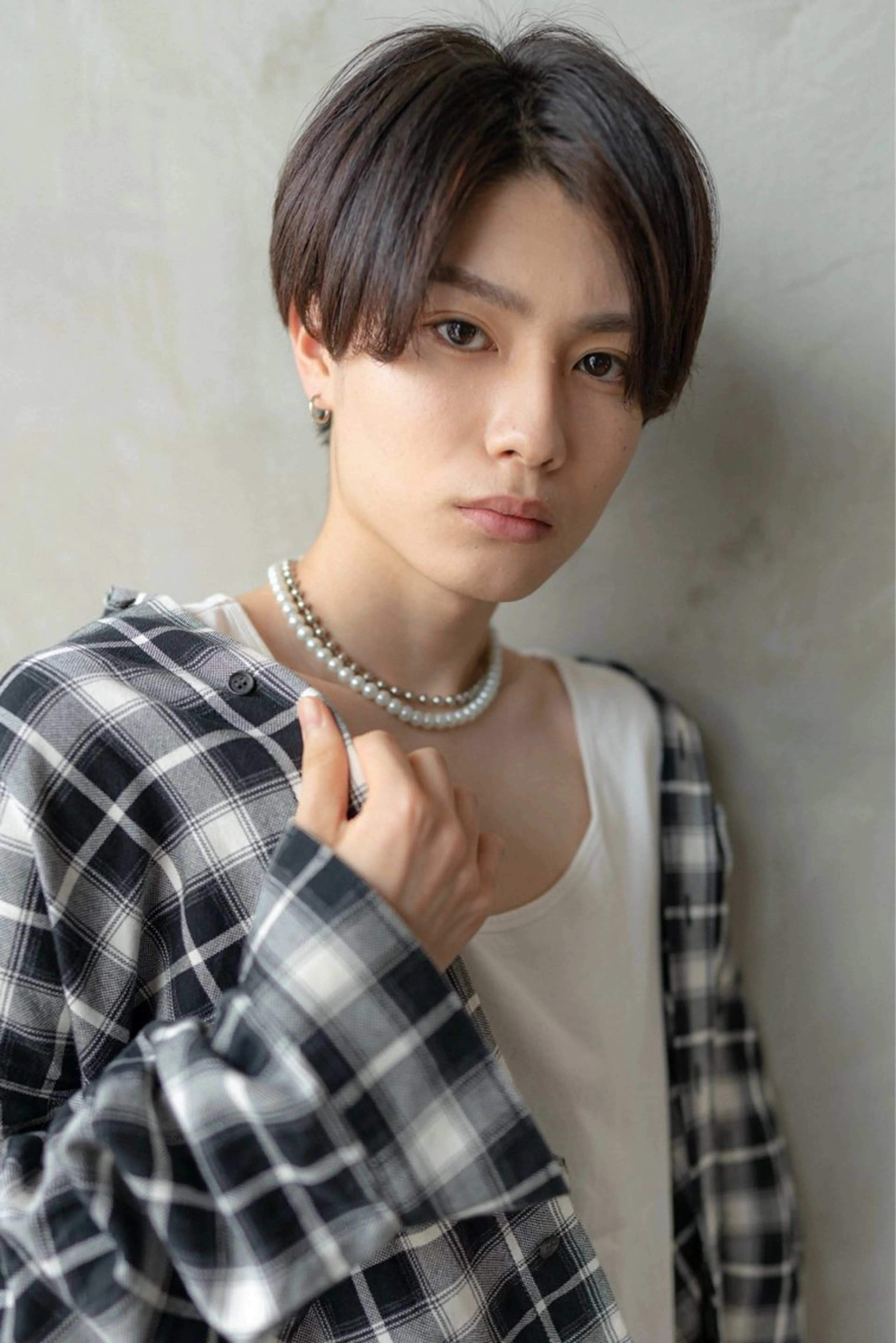 ショート ⚡メンズパーマフ ェードカットTomyのヘアスタイル