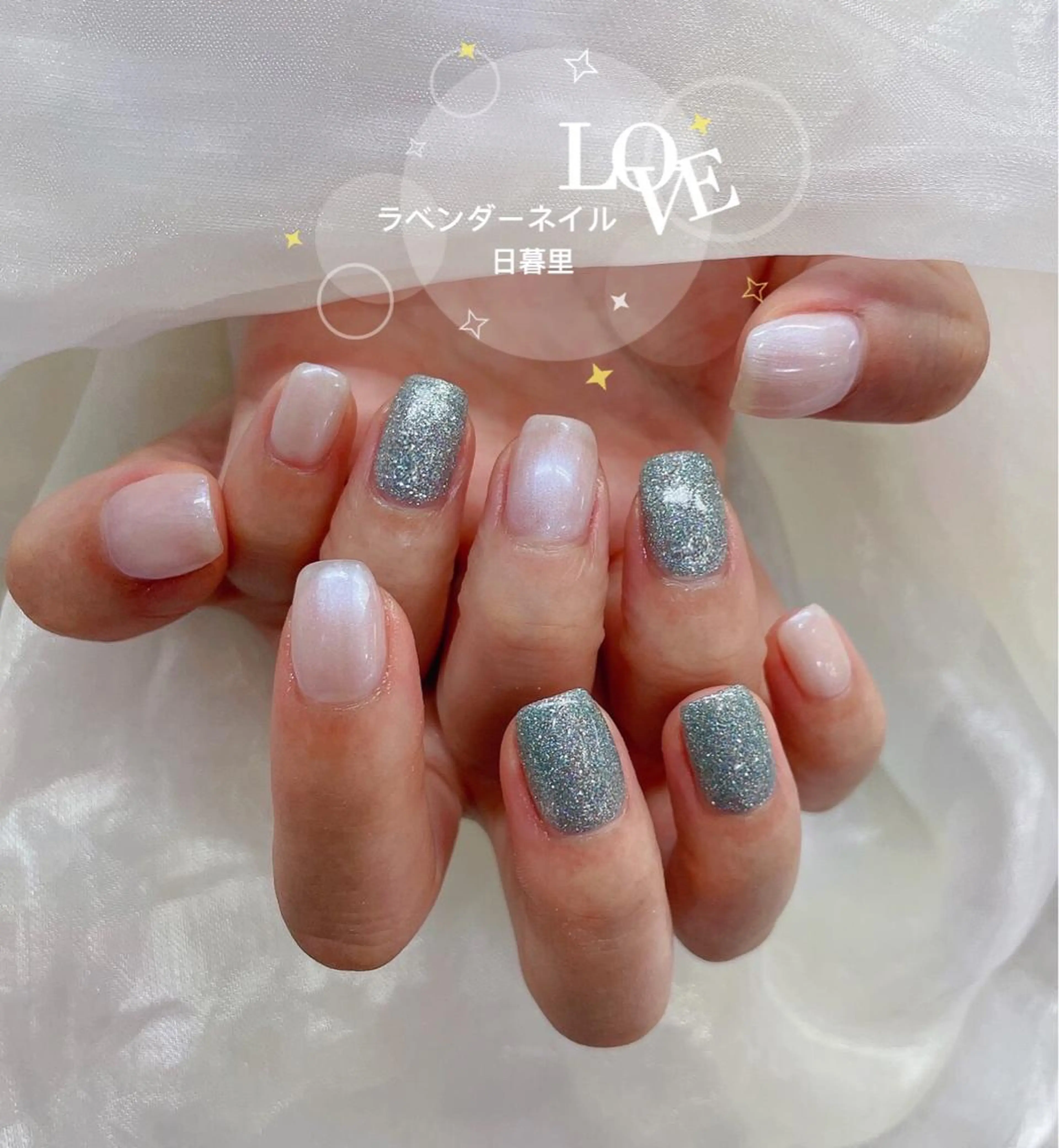 ネイル ラベンダー💖日暮里 ルル💖ネイルのネイルデザイン