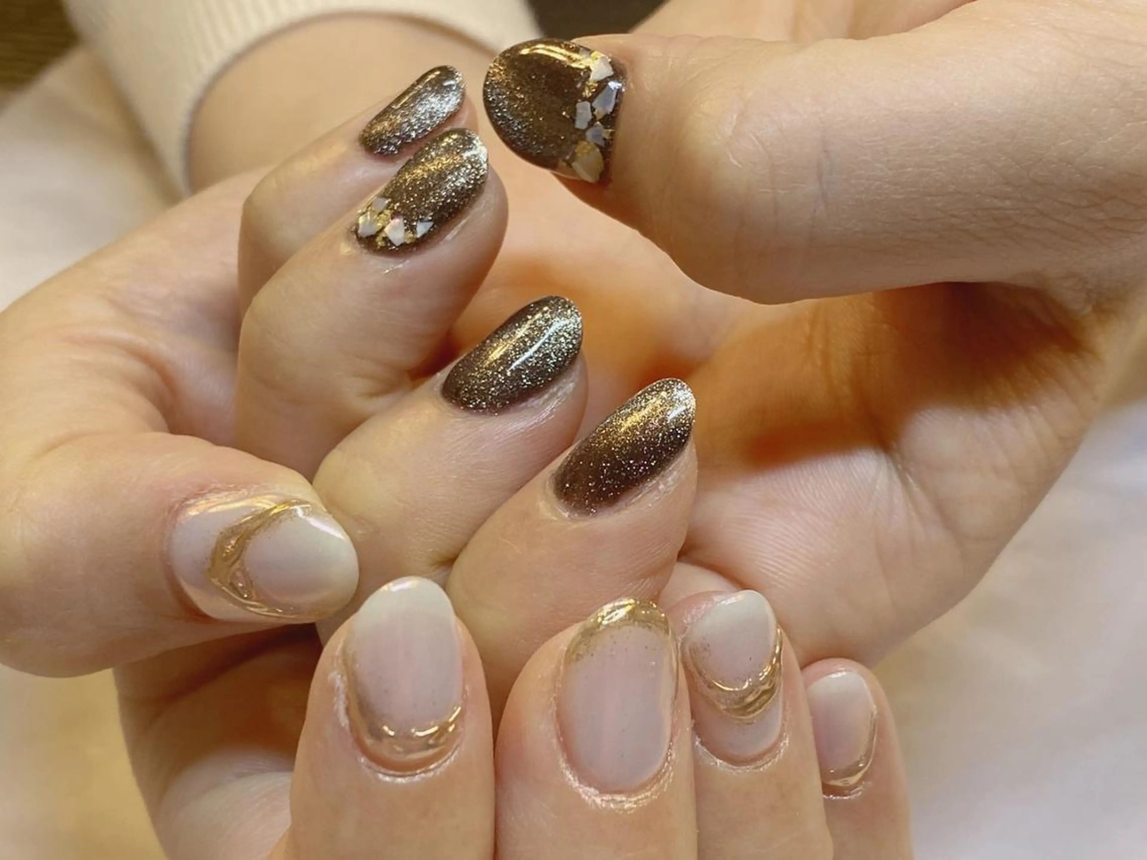 ネイル アートネイル ジェルネイル ニュアンスネイル パラジェル Nailist Honamiのネイルデザイン