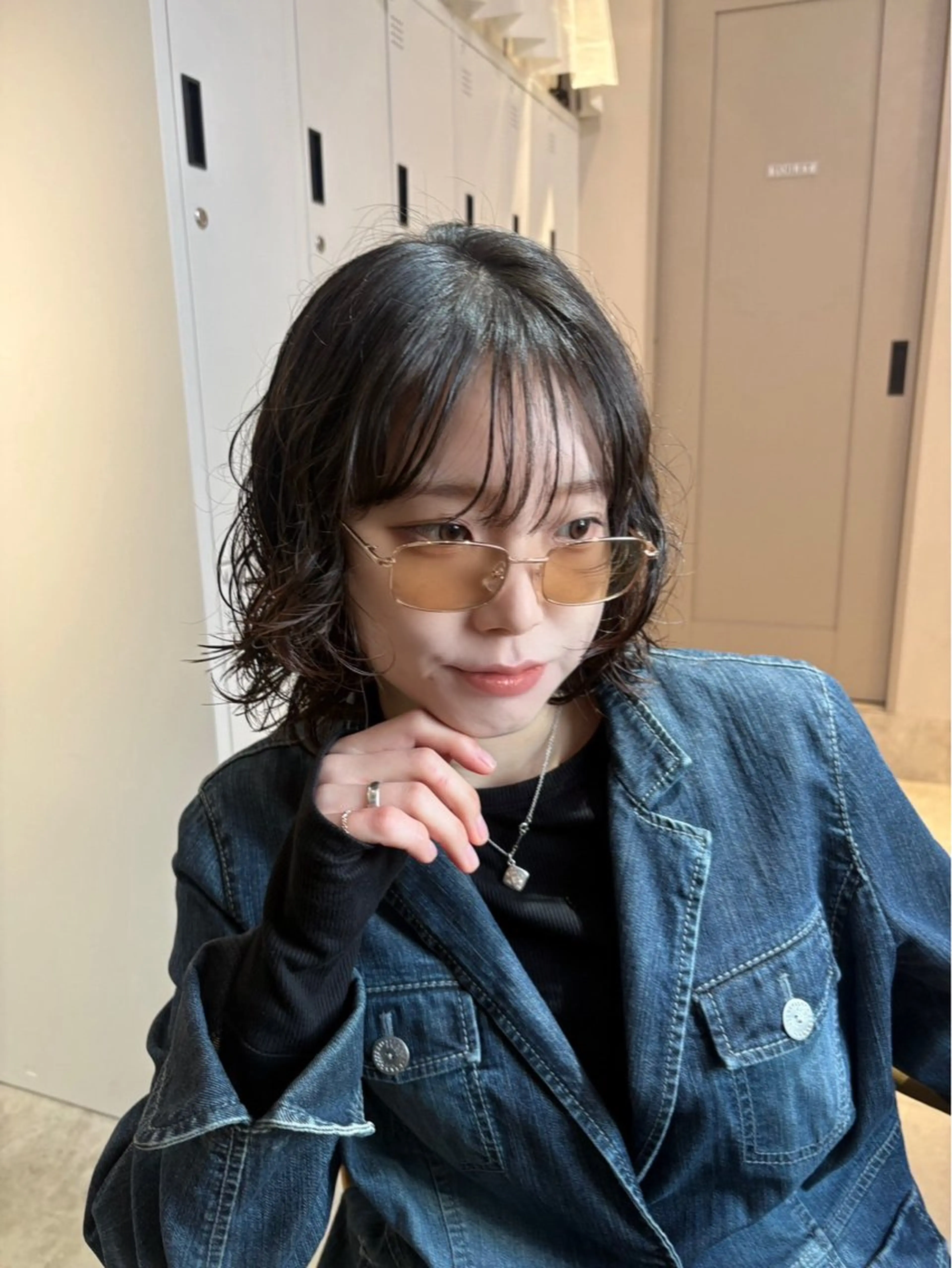 レディース　ボブパーマの写真