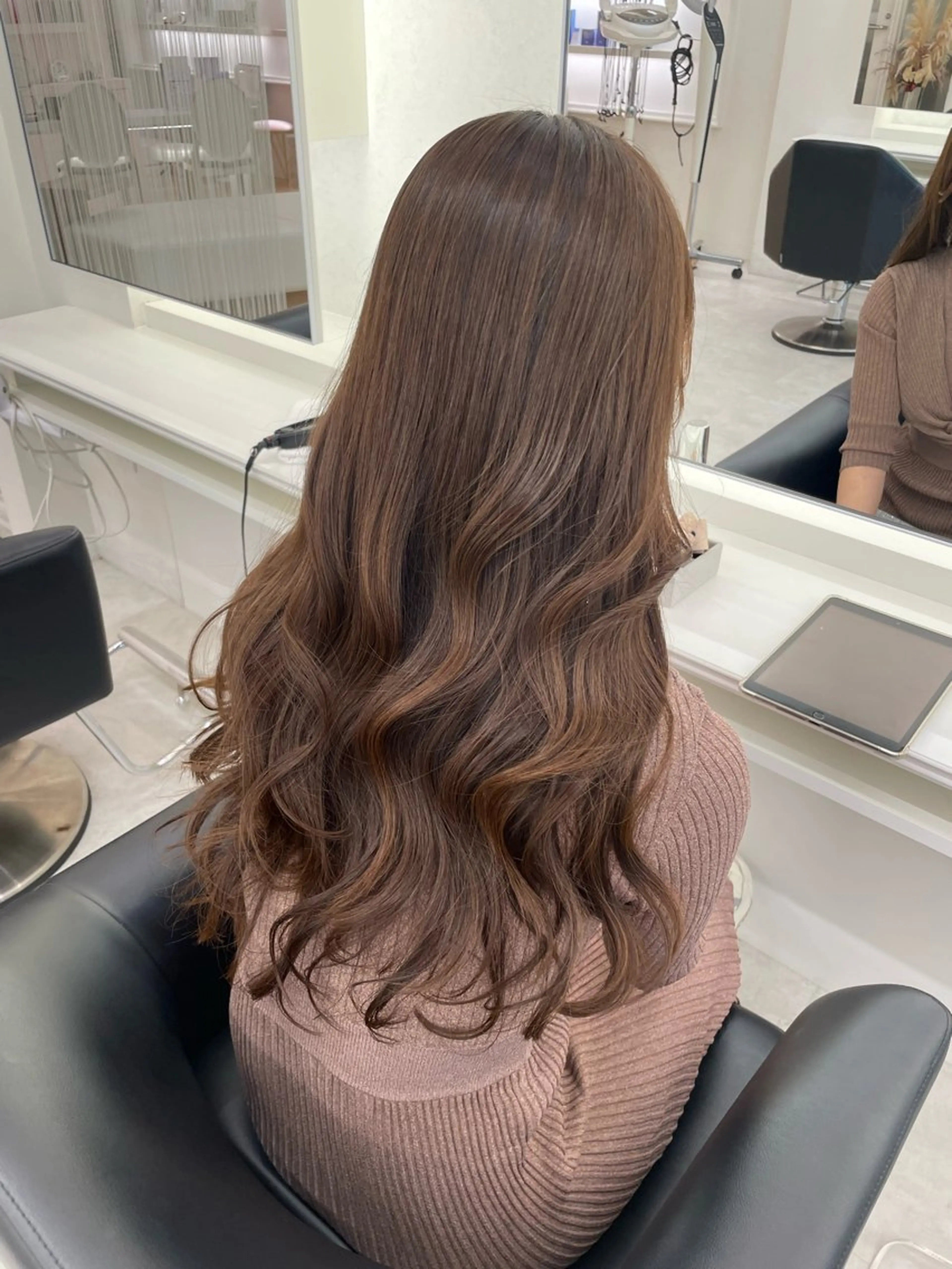 ロング カラー ヘアカラー ParveMix🍀 藤原愛未のヘアスタイル