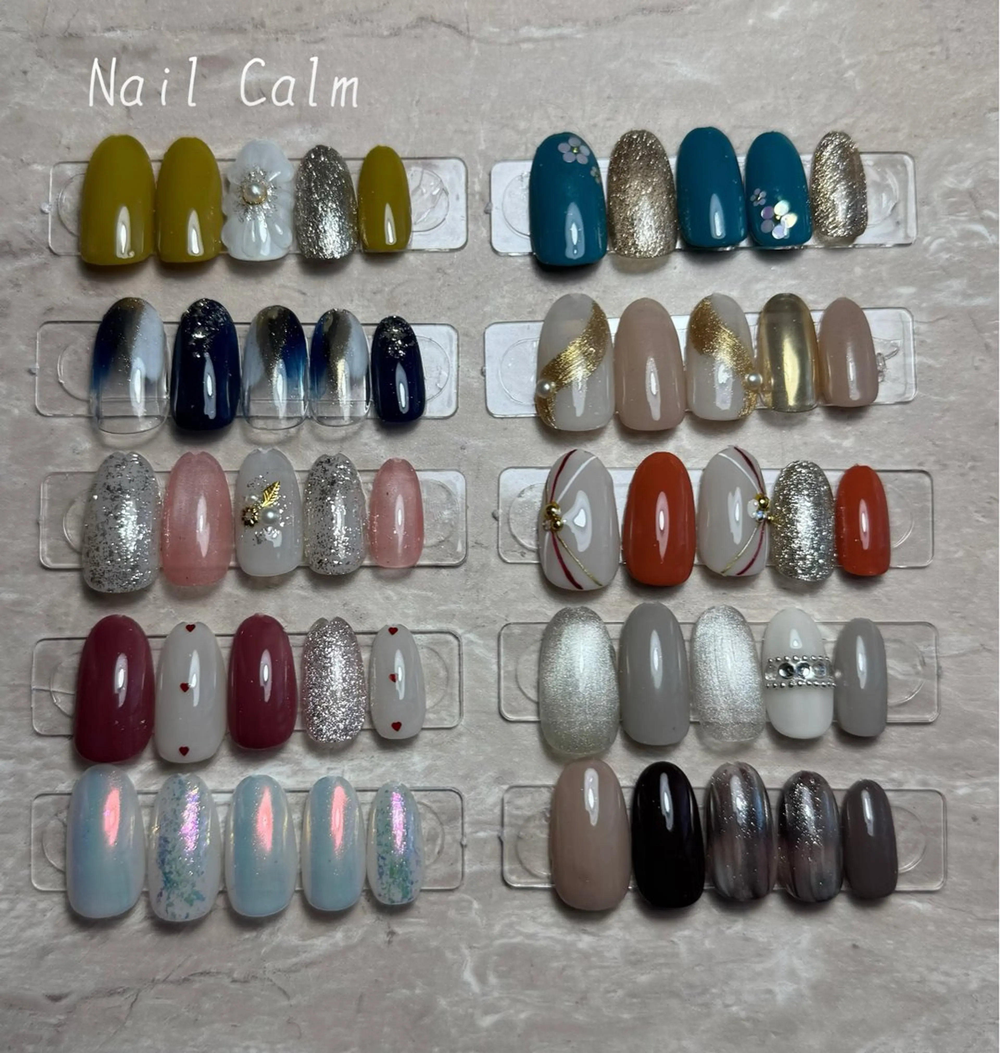 ネイル シンプルネイル ハンドネイル プライベートサロン Calmのネイルデザイン
