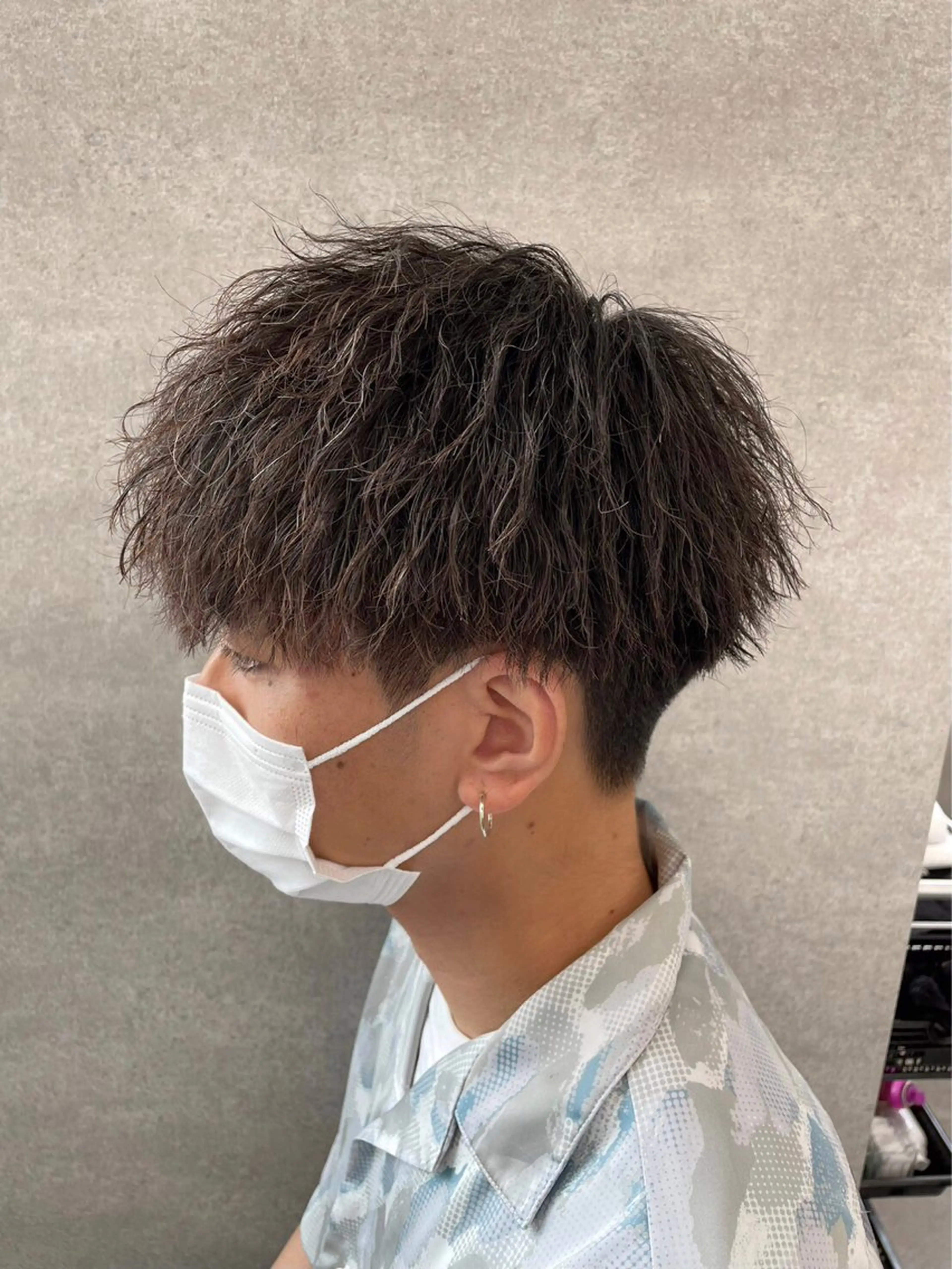 カラー パーマ ヘアアレンジ メンズ カット パーマ トリートメント ヘッドスパ ヘアセット ✨【公式】渋谷メンズ サロン BLUCK✨のヘアスタイル