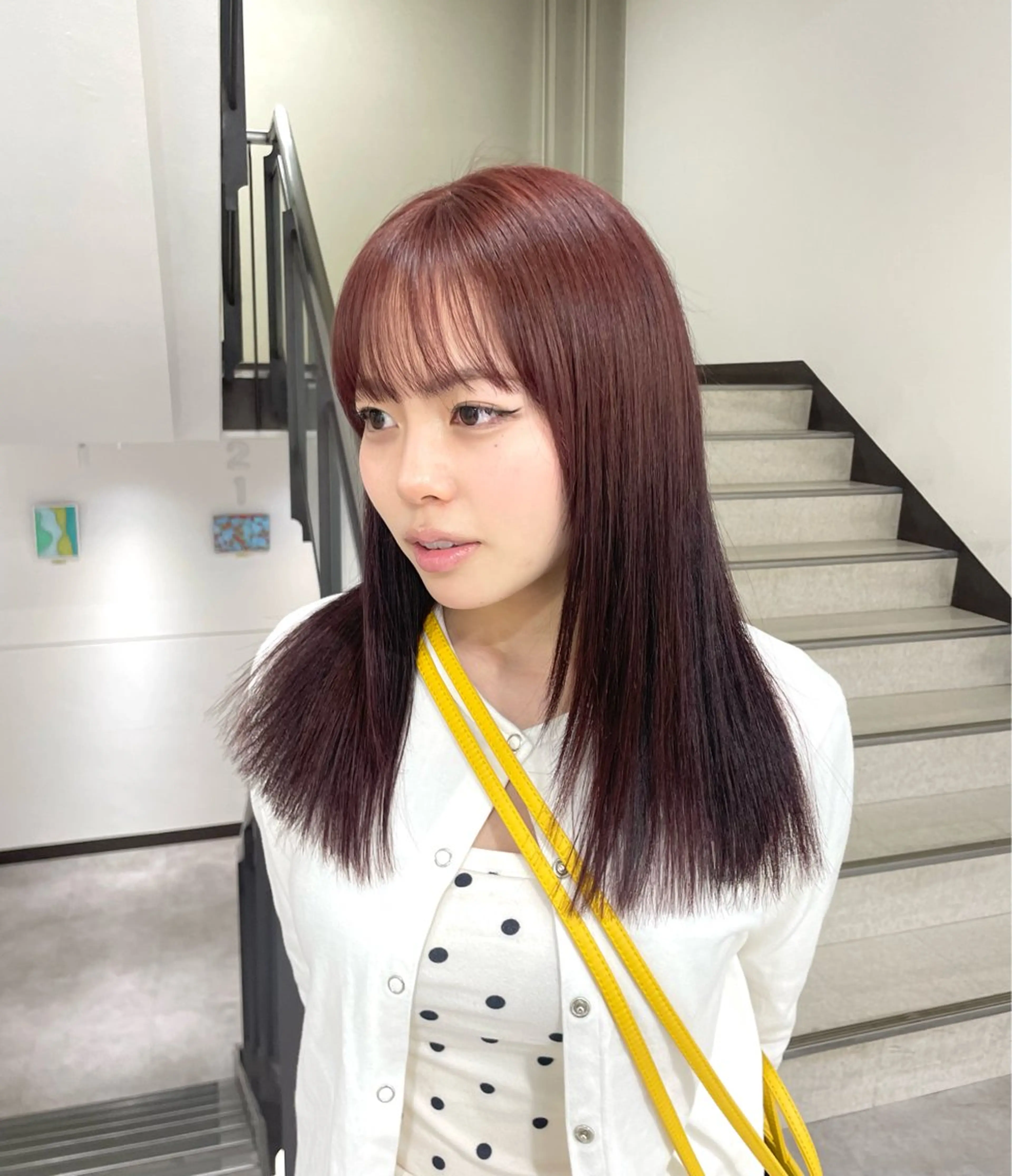 セミロング カット ヘアカラー 【レイヤー艶カラー】 🎀moka🎀のヘアスタイル