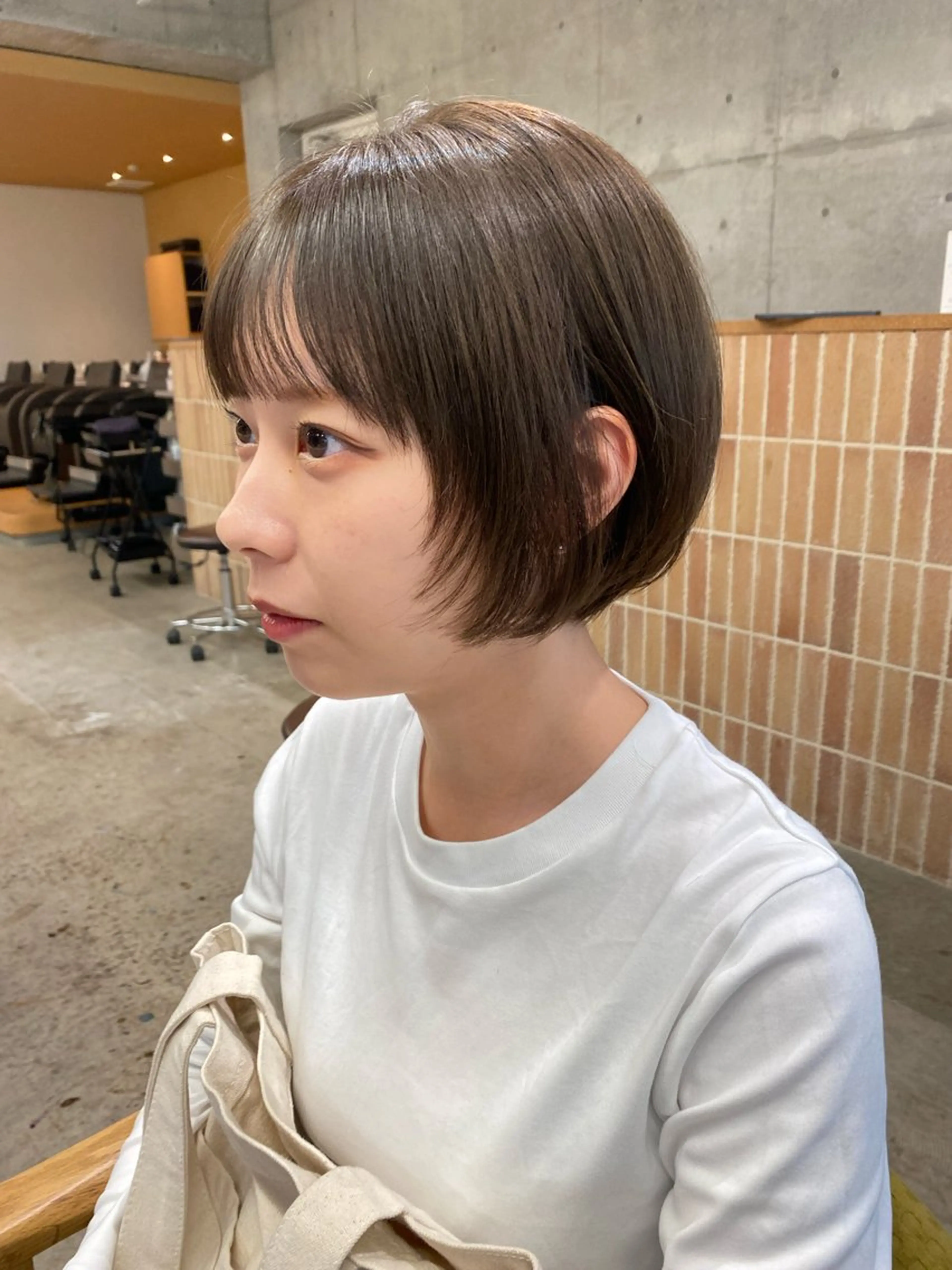 ショート カラー カット ヘアカラー レイヤー/柔色 カラー/SAkiのヘアスタイル