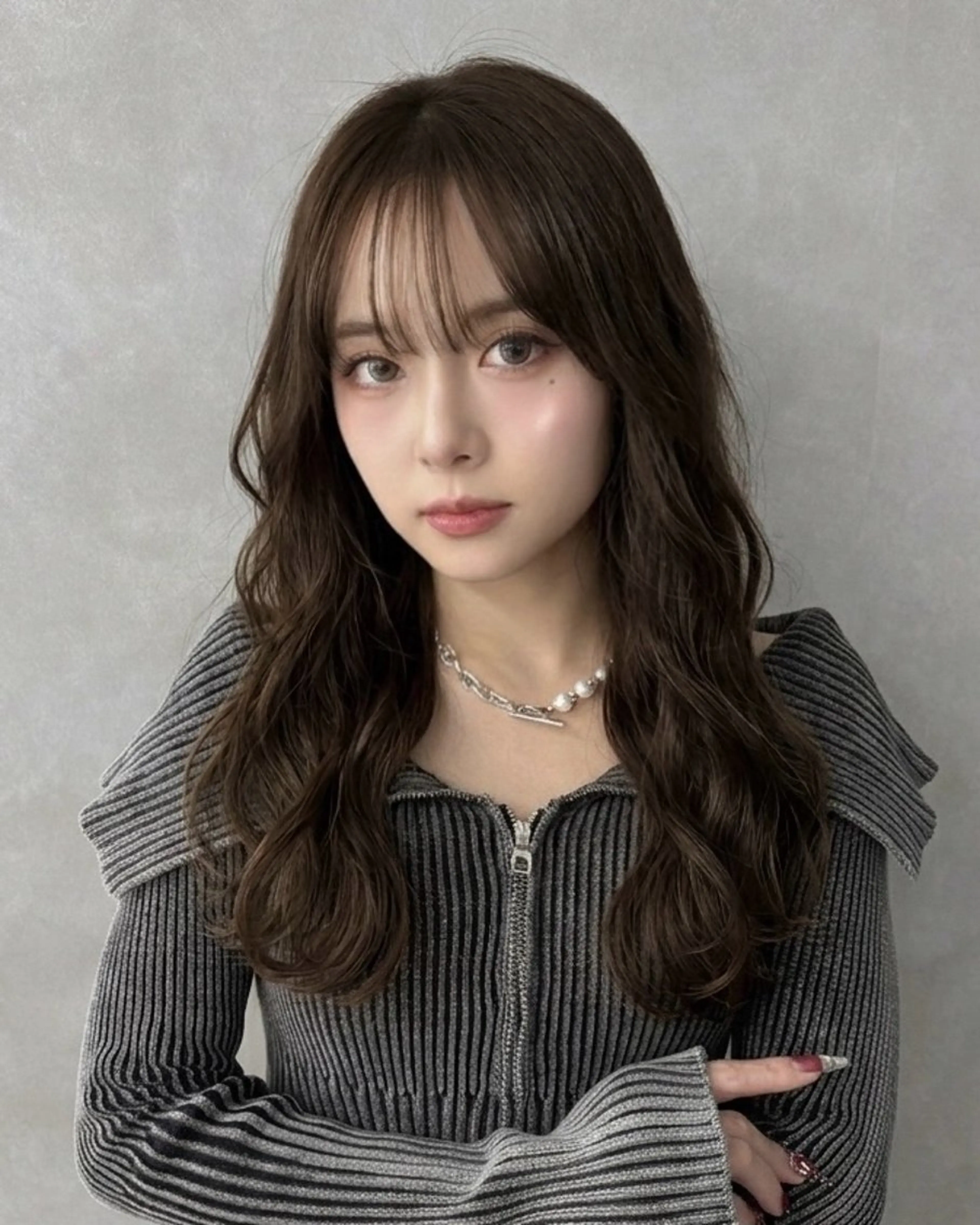 セミロング 似合わせレイヤー🌟 巻ける縮毛矯正みつきのヘアスタイル