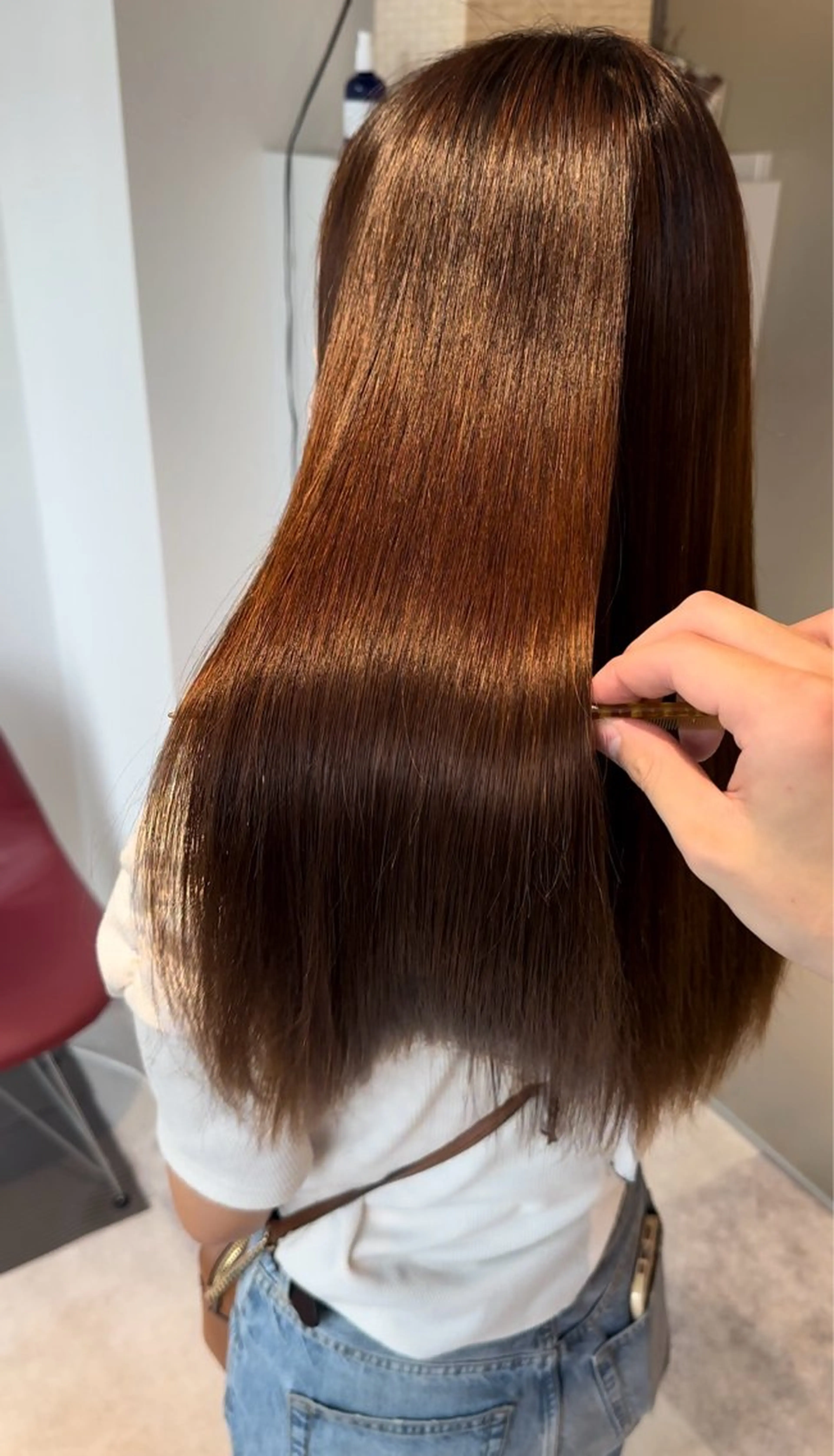 ロング 縮毛矯正専門店アンレーベル所属・縮毛矯正専門店 unlabel近藤のヘアスタイル