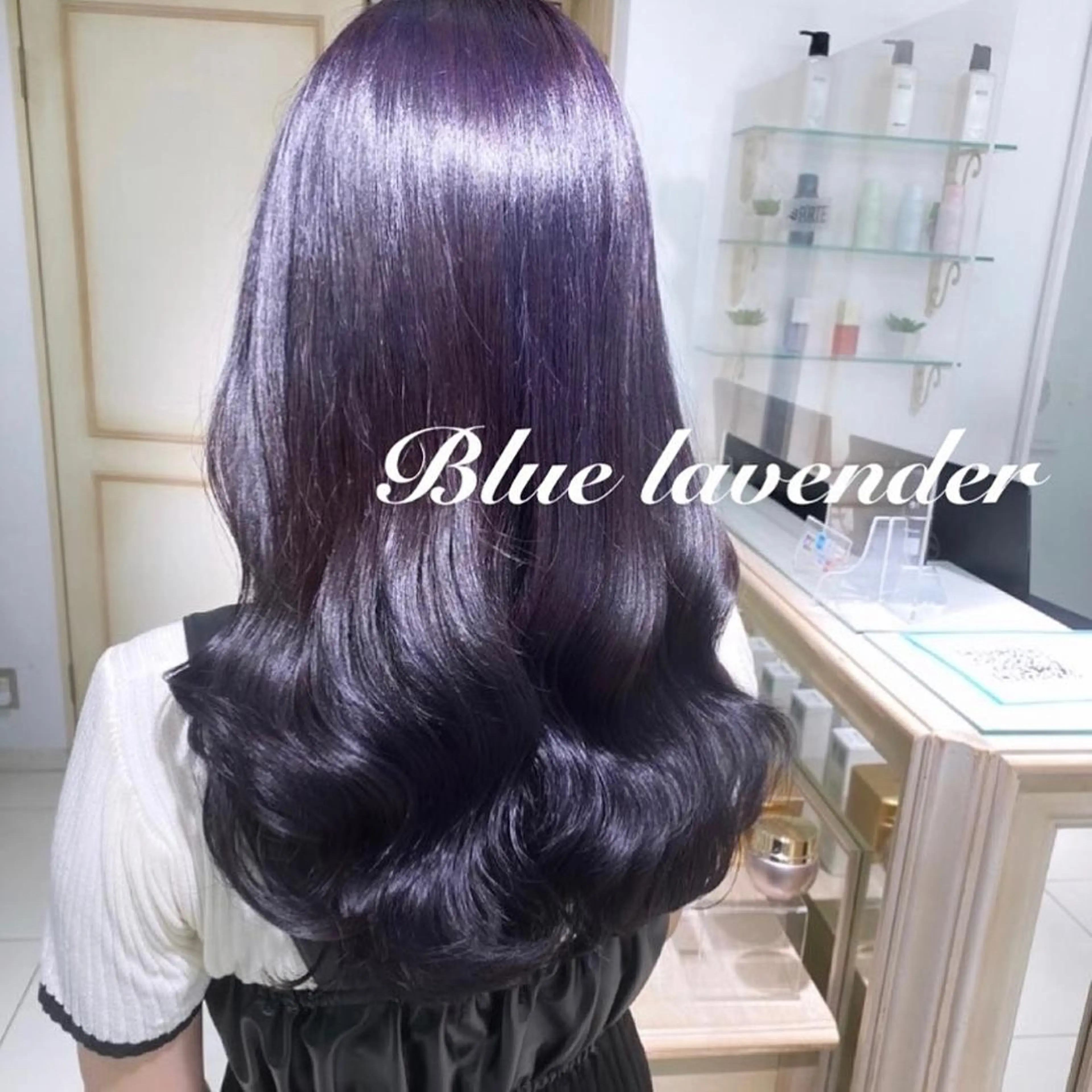 ロング カラー ヘアアレンジ 透明感カラー 古山 結季🌙🖤のヘアスタイル