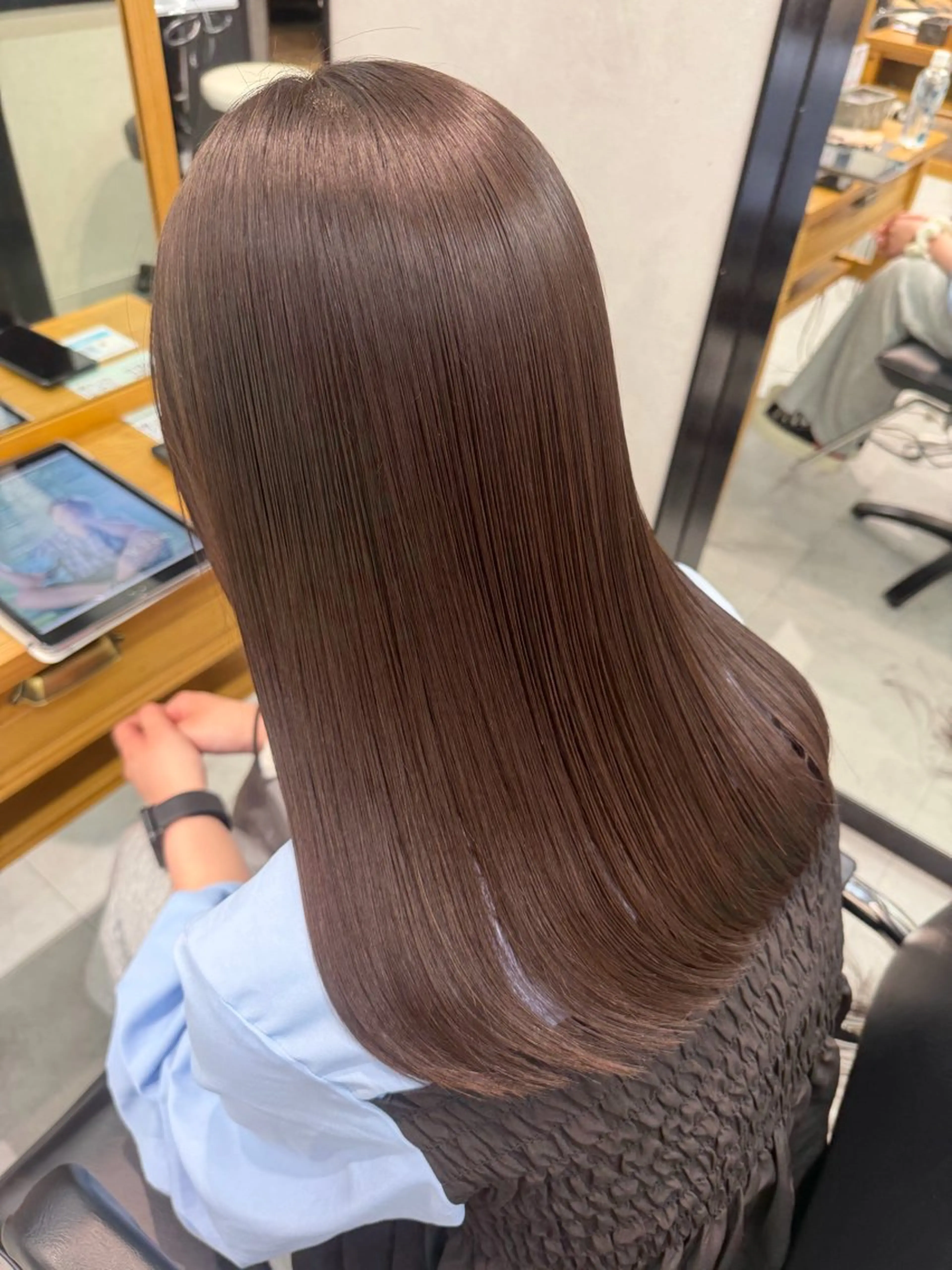 セミロング 縮毛矯正 髪質改善/ツヤ髪👾 Chibiのヘアスタイル