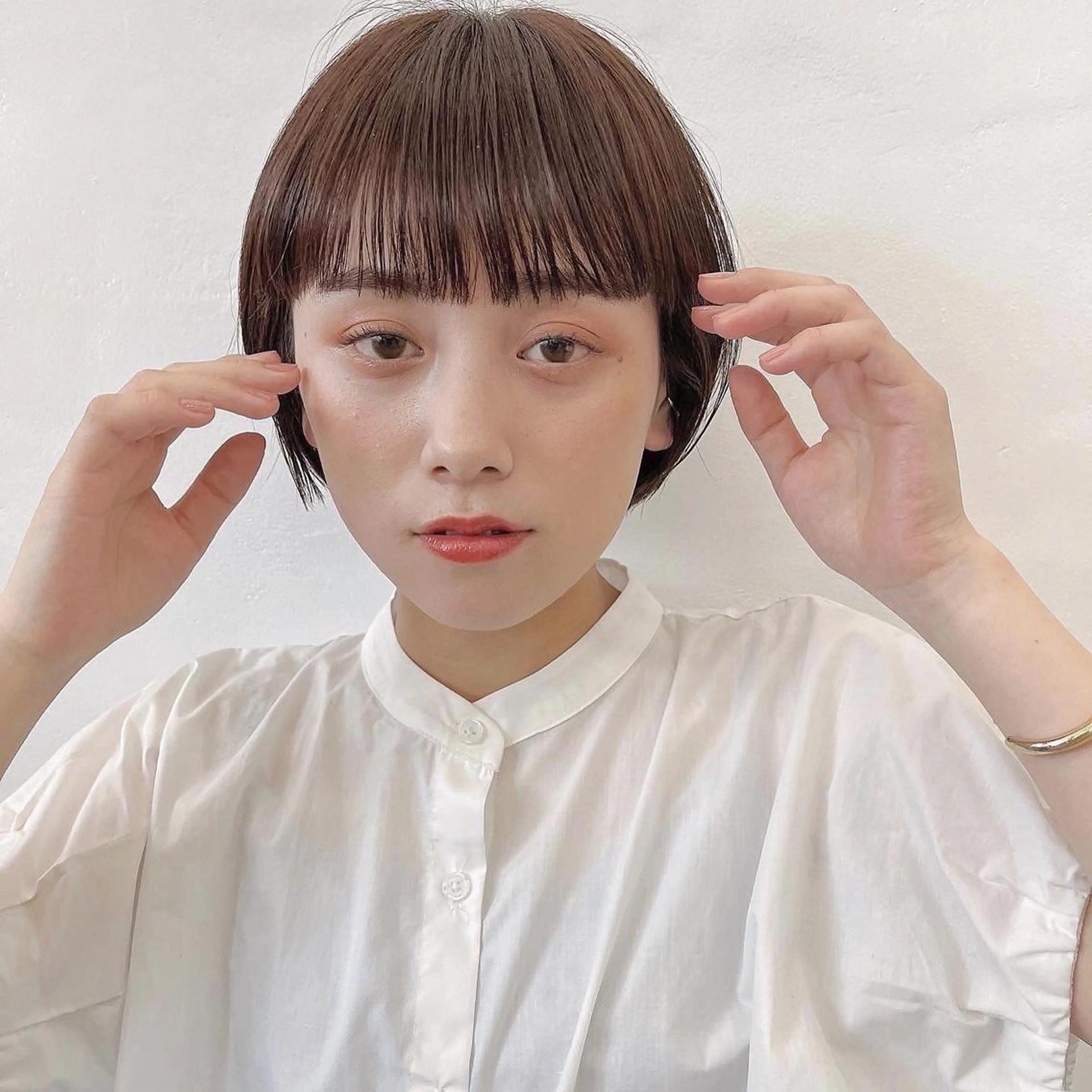 ショート カラー ブラウンカラー 透明感カラー 🌱ボブ/レイヤー/ ベージュ/あやみ✨のヘアスタイル