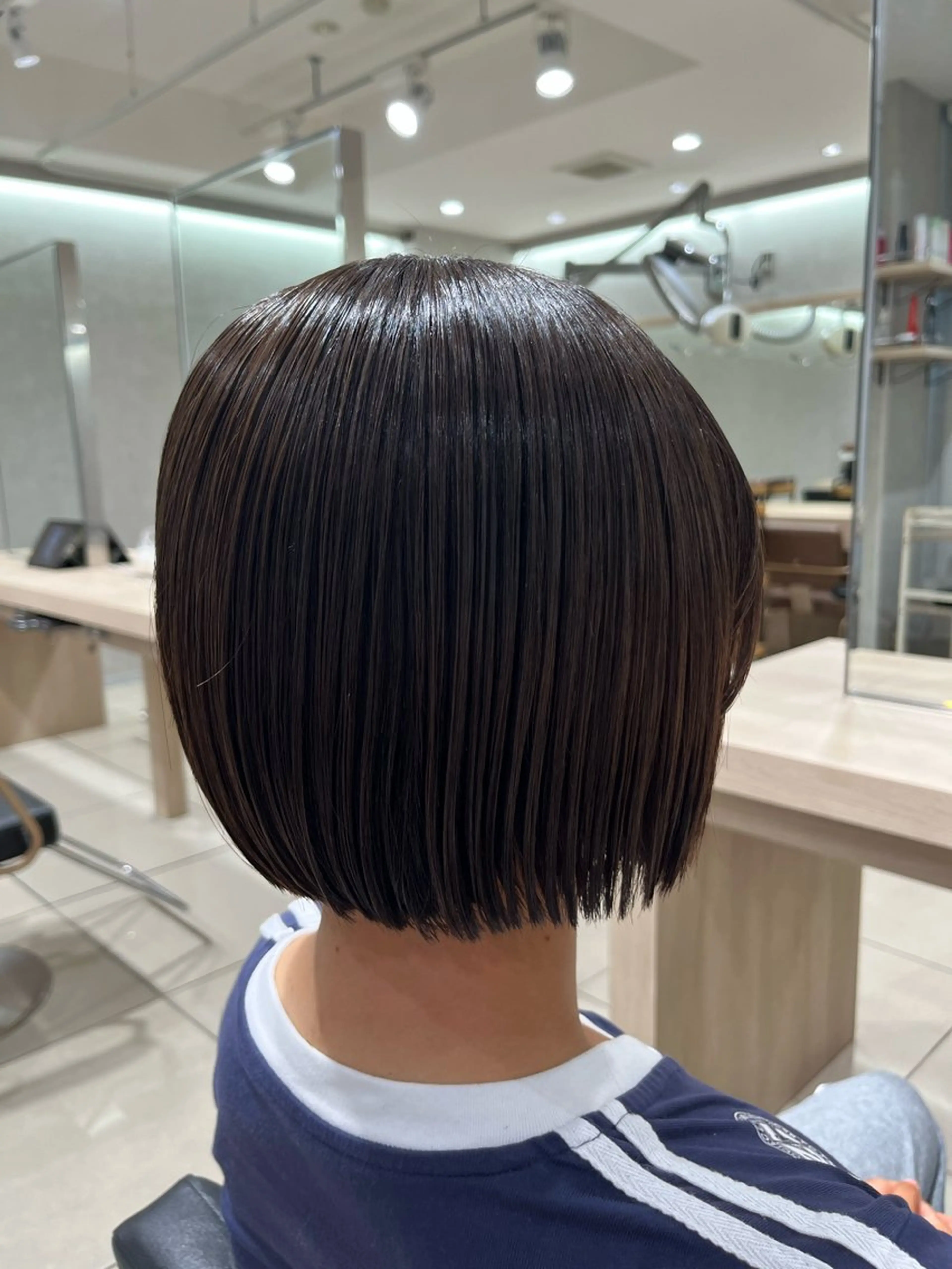 ミディアム パーマ ミディアムパーマ ボブ 縮毛矯正 トリートメント カット 縮毛矯正 トリートメント 巖本 真希のヘアスタイル