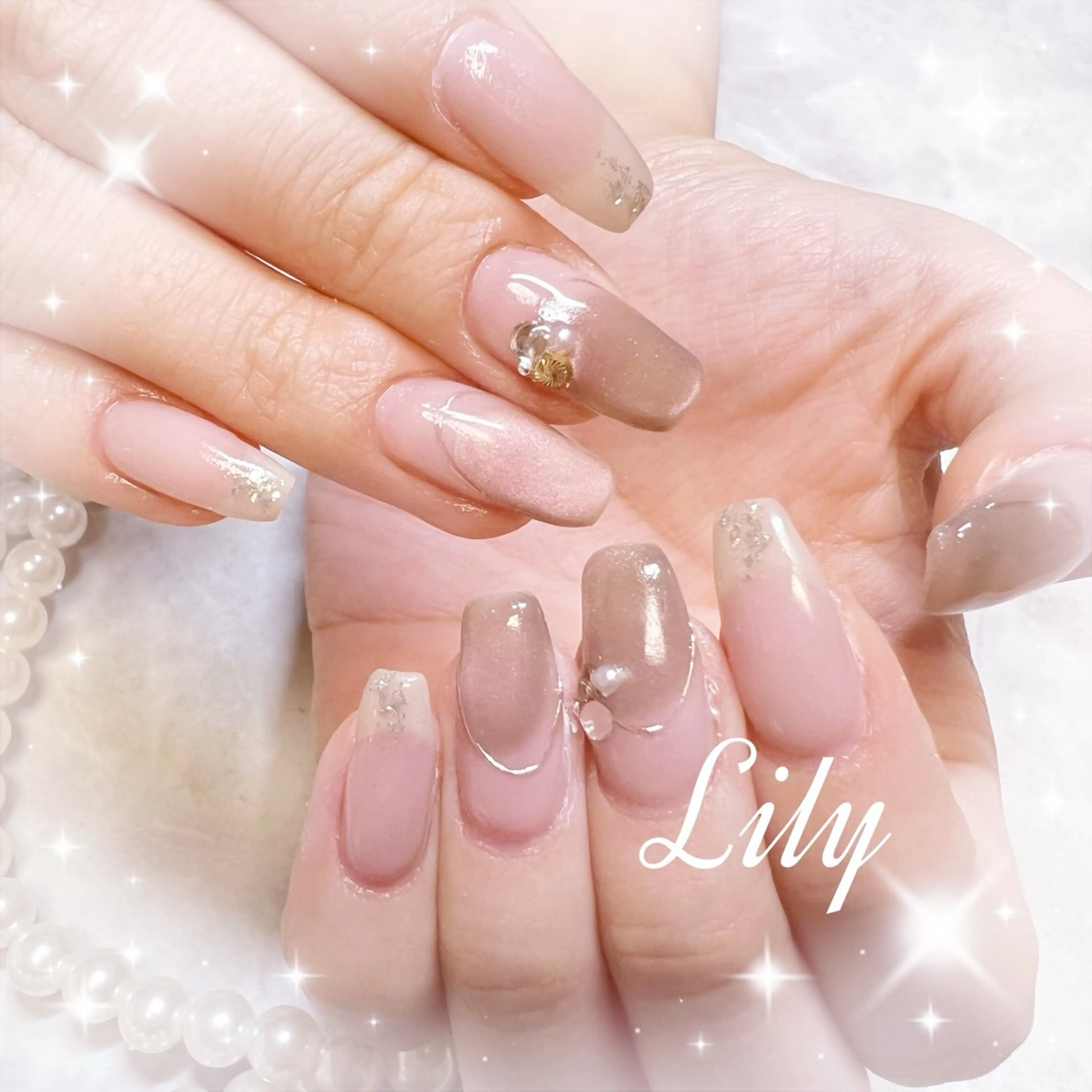 ネイル ハンドネイル Lily*nail 🌻Mii🌻のネイルデザイン