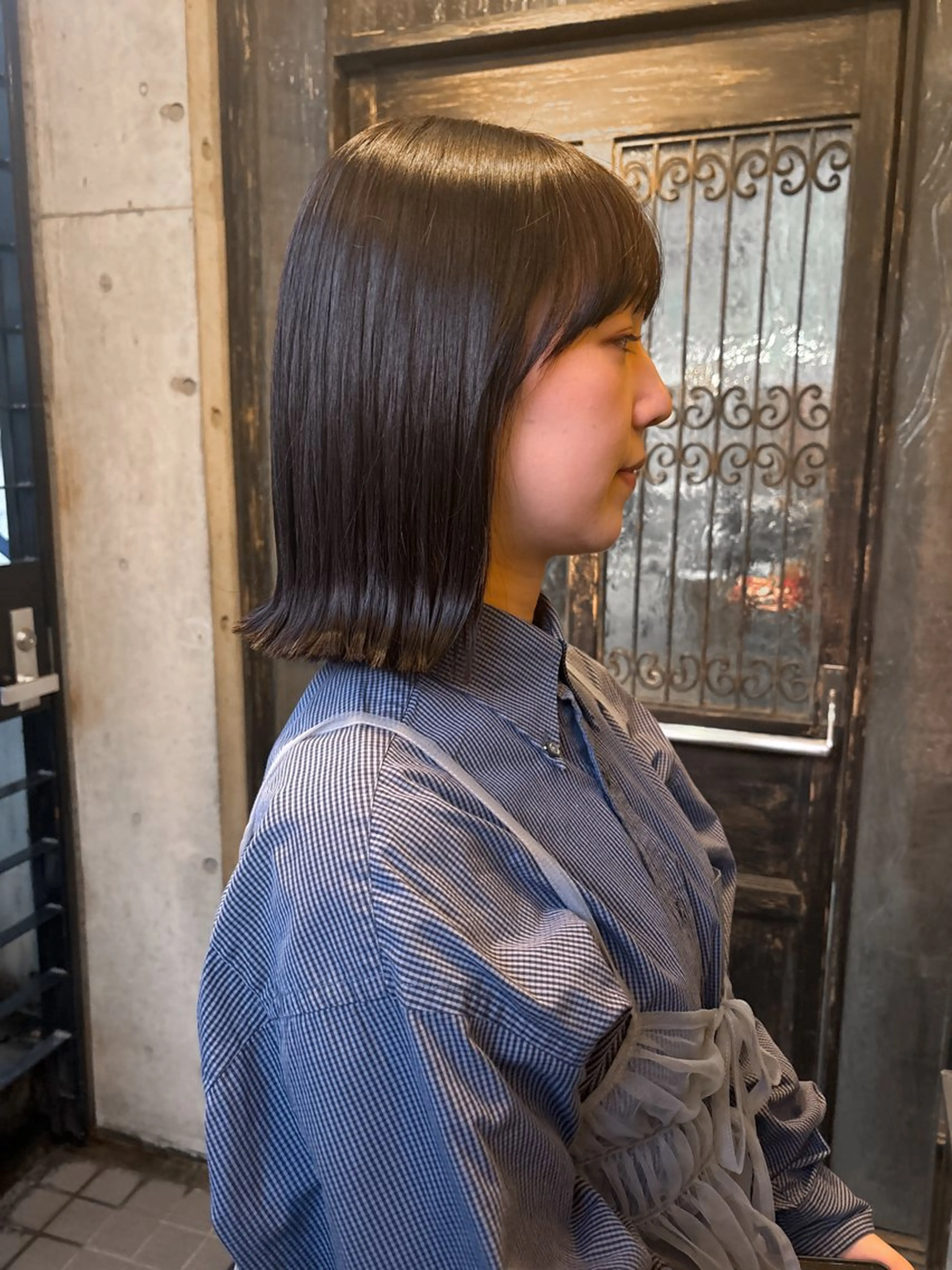 ショート カラー ボブ カット ヘアカラー 結莉/ボブ/ 縮毛矯正のヘアスタイル
