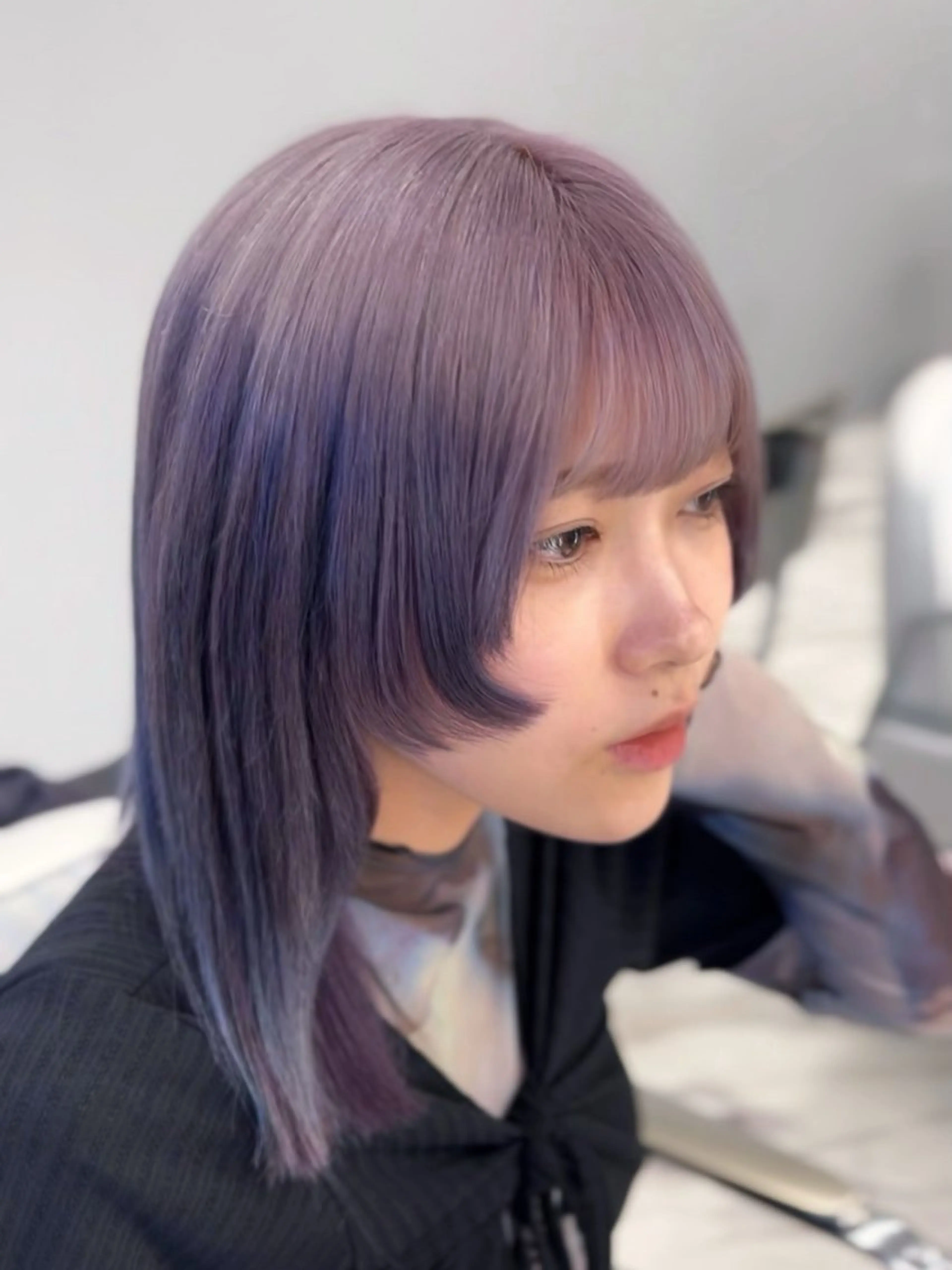 ミディアム カラー カット ヘアカラー トリートメント ヘッドスパ 最高級髪質改善🥇 小玉美菜のヘアスタイル