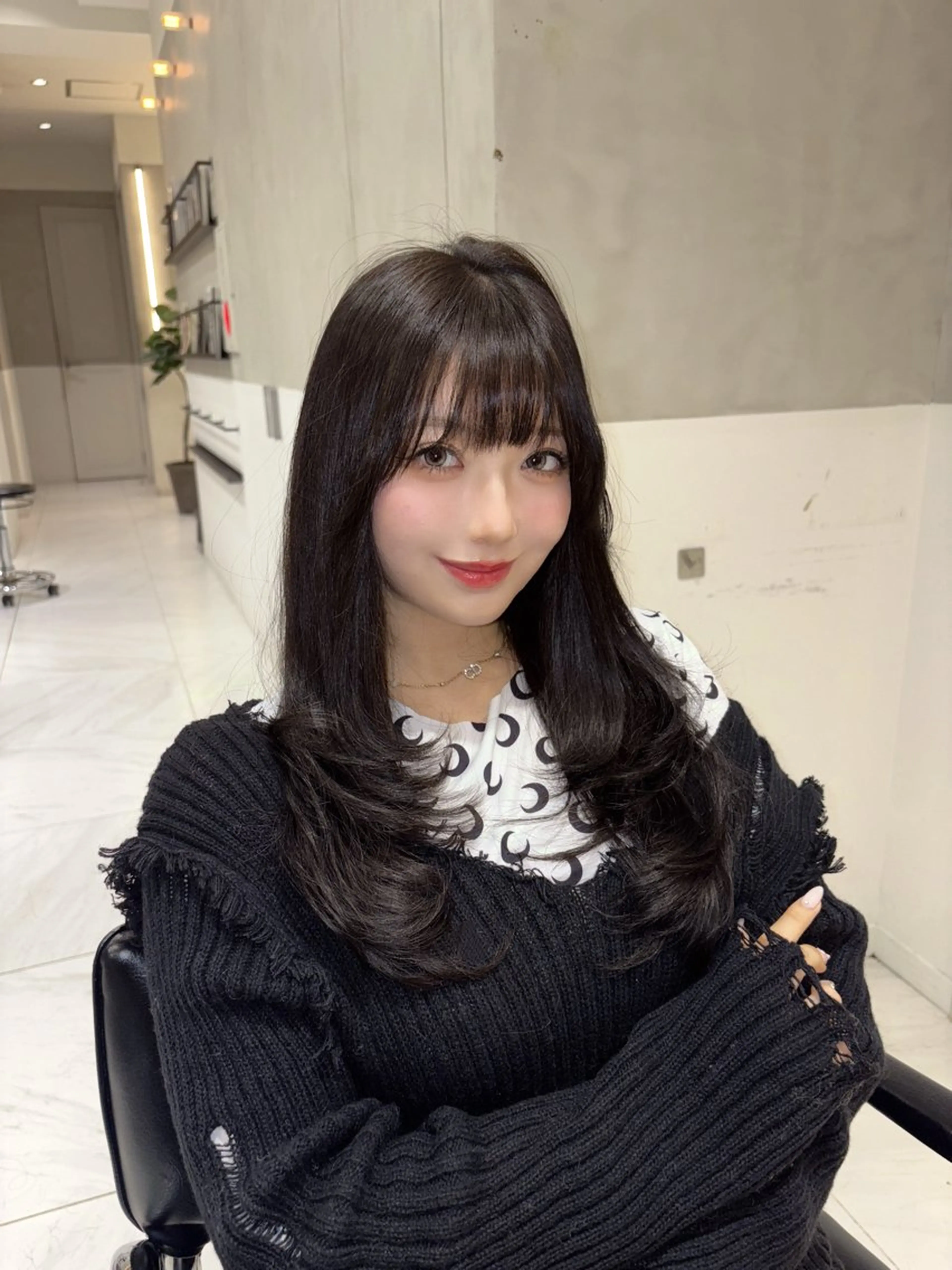 セミロング カット Rino🎀/盛れる 顔周りカット🪽✩のヘアスタイル