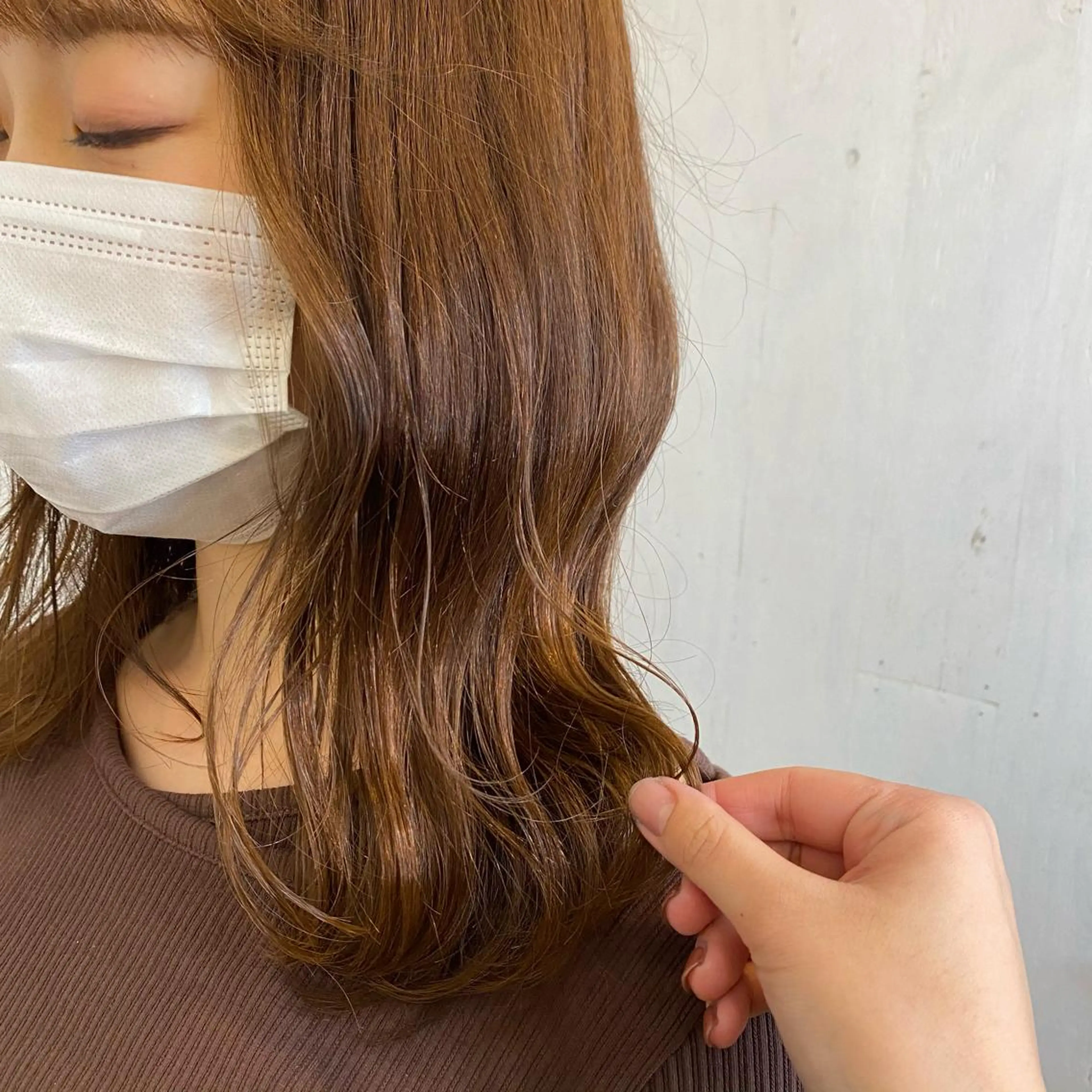 セミロング カラー 🪭risa 暖色/レイヤー🪭のヘアスタイル